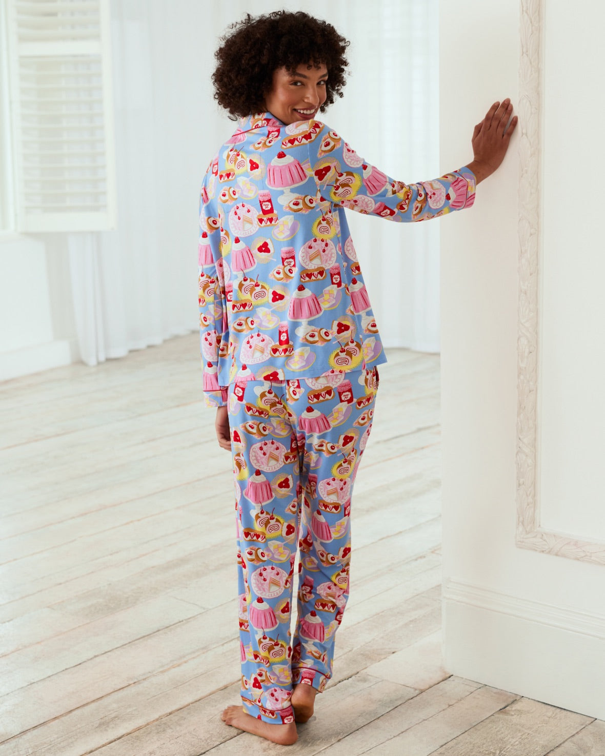 Dessert Print Long Pyjama Set