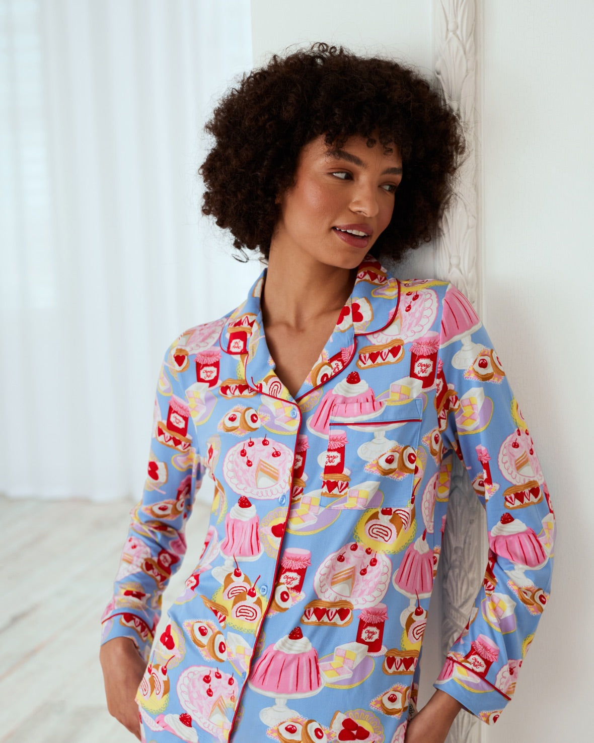 Dessert Print Long Pyjama Set