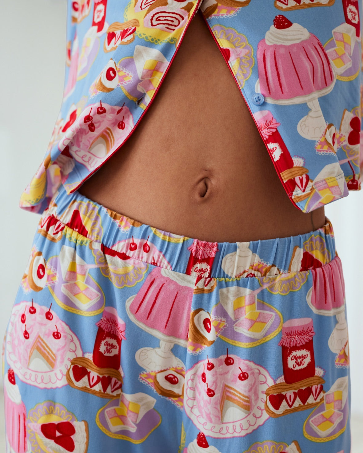 Dessert Print Long Pyjama Set