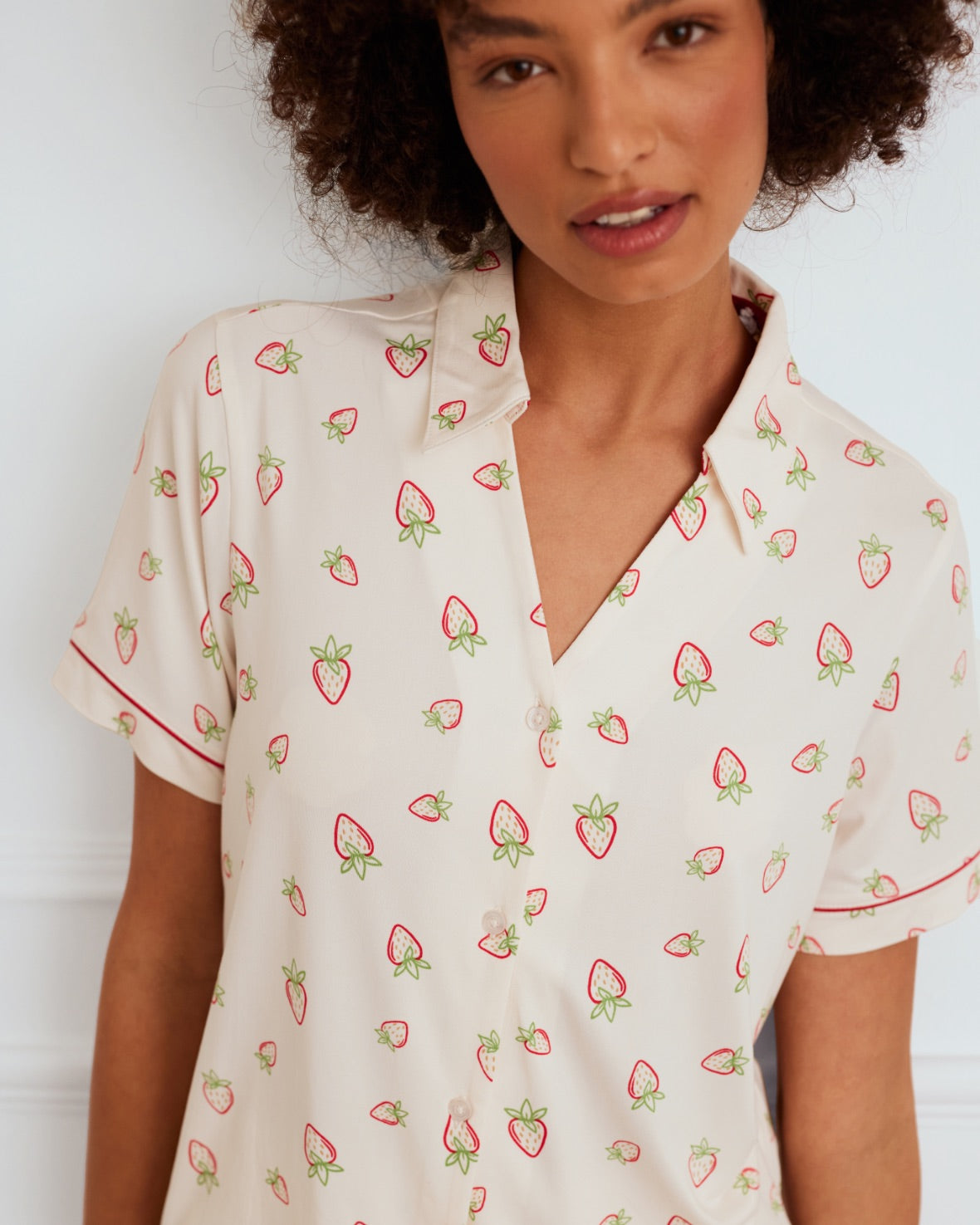 Strawberry Print Short Pyjama Set