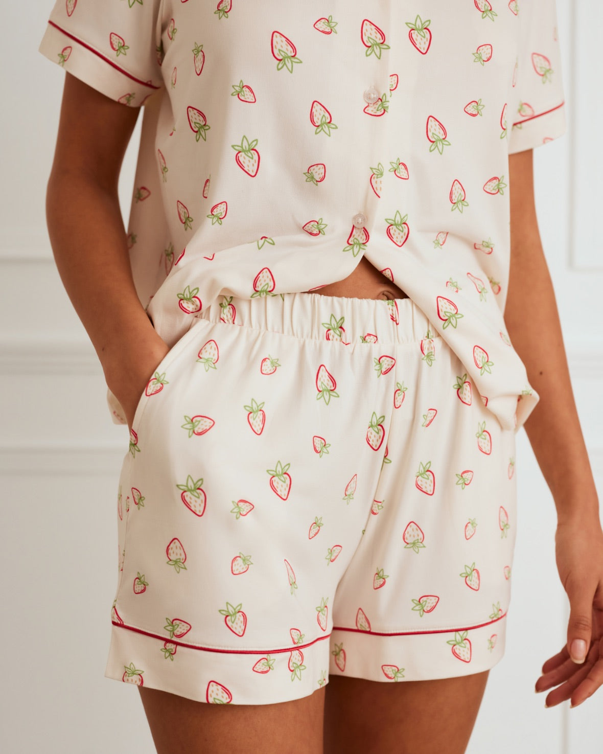 Strawberry Print Short Pyjama Set