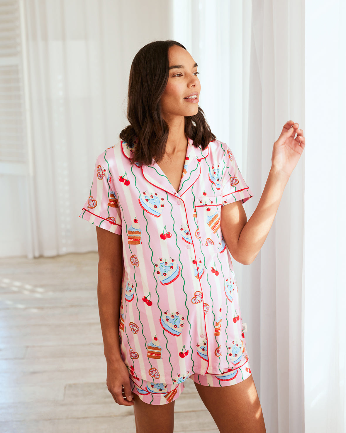 Maternity Cake Print Short Pyjama Set