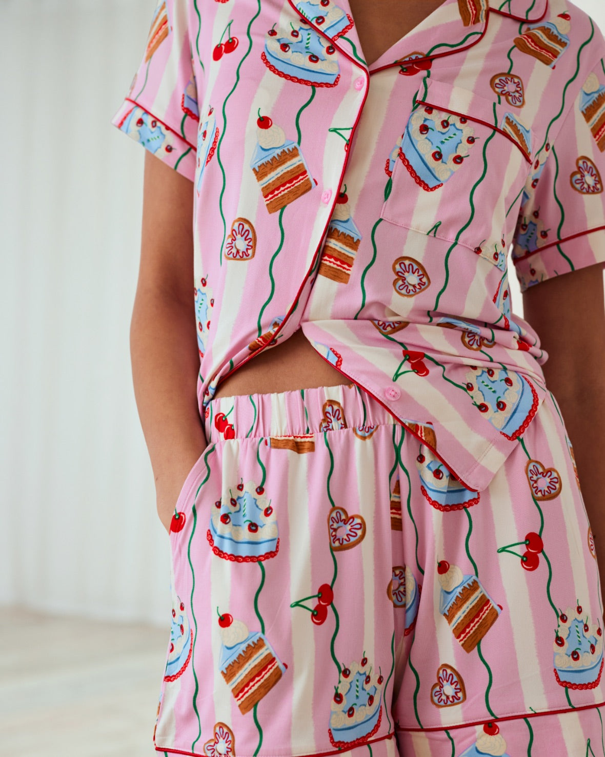 Cake Print Short Pyjama Set