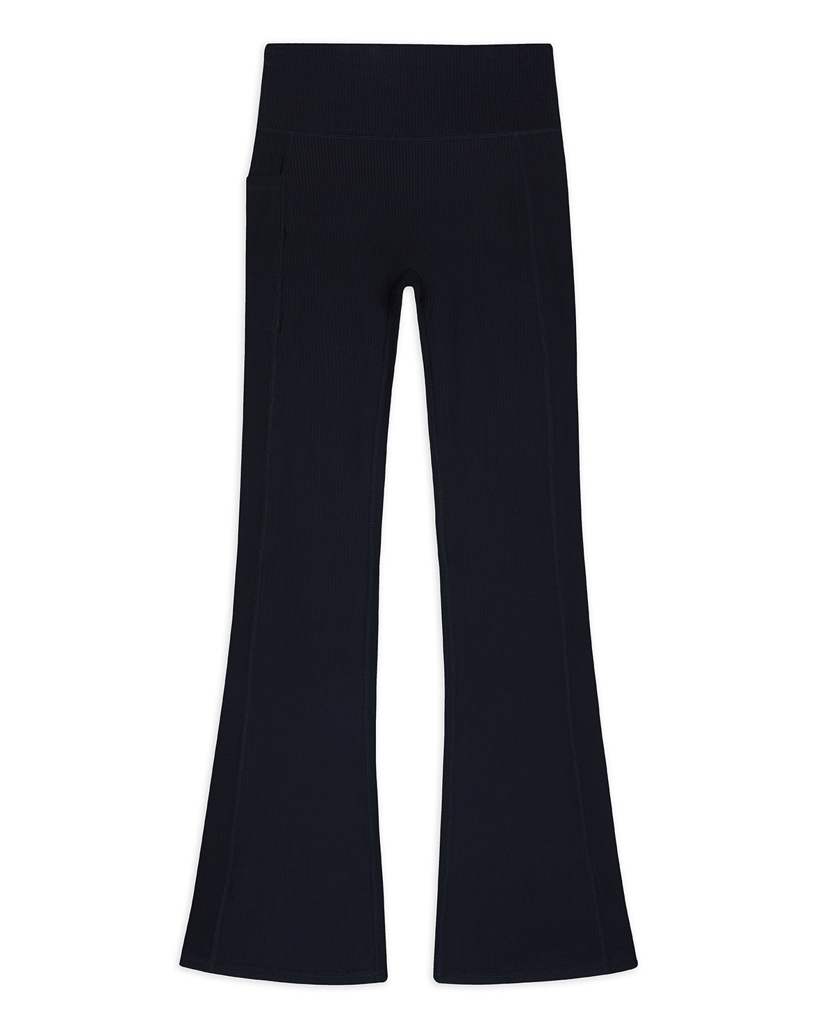 SoftSculpt Rib Flared Leggings - Black