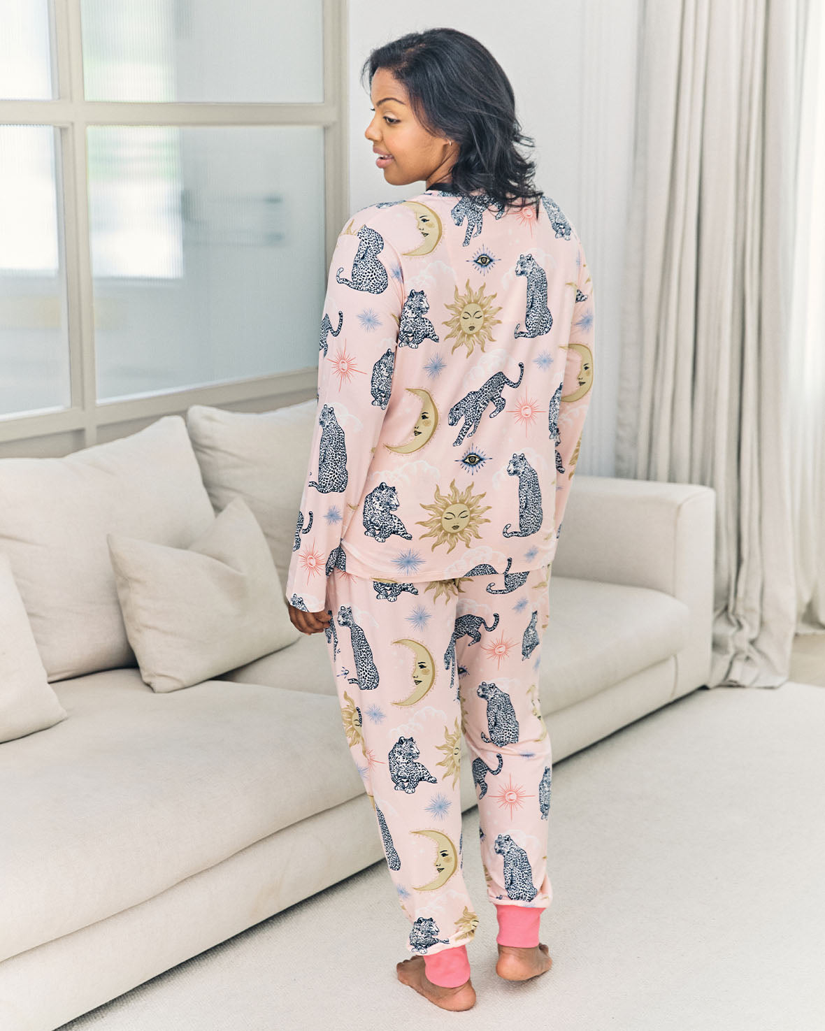 Celestial Leopard Print Long Pyjama Set