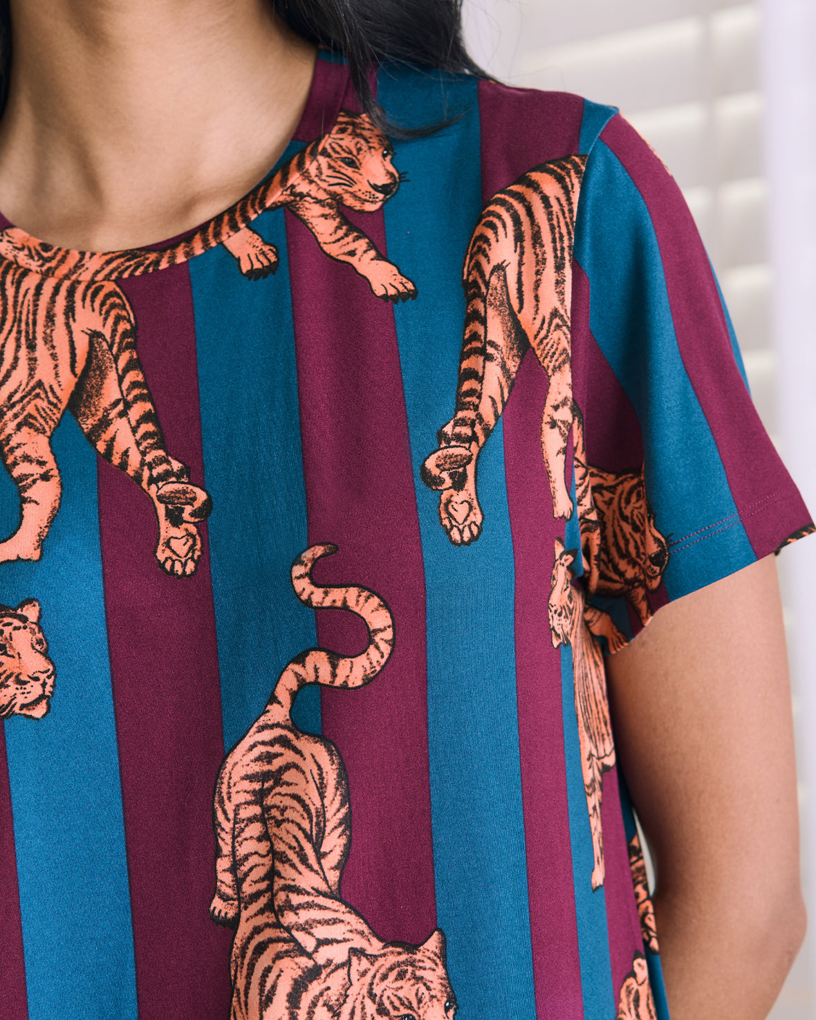 Tiger Stripe Print Short Pyjama Set