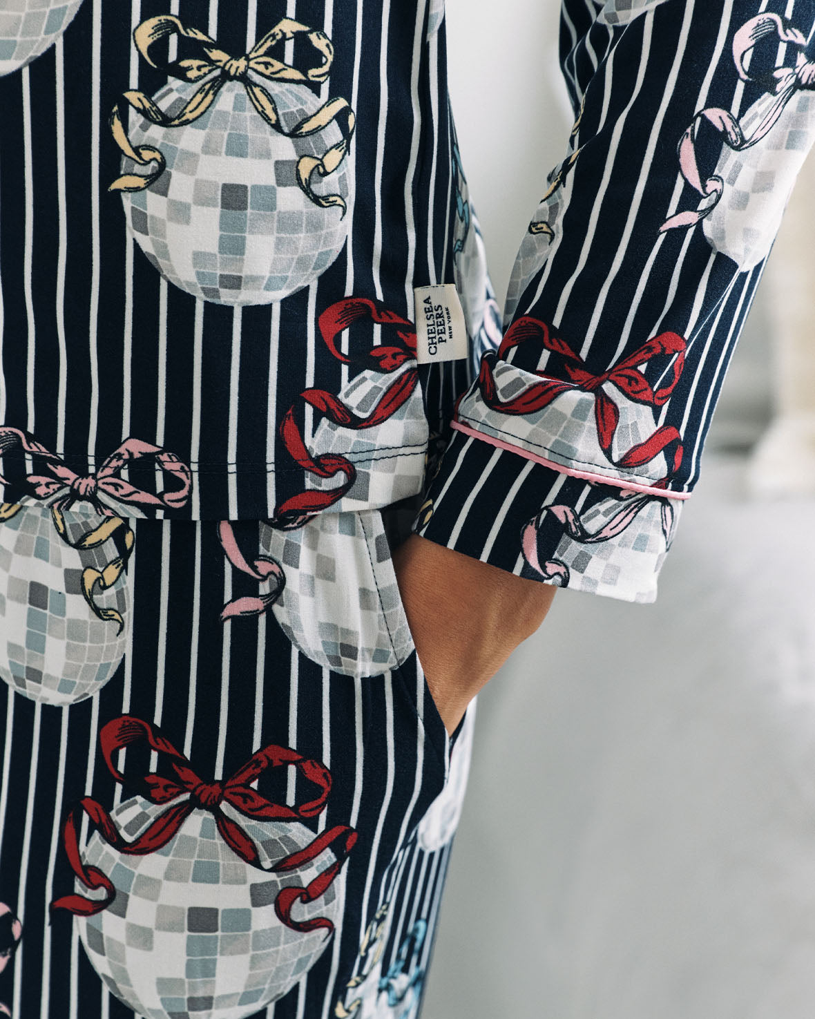 Disco Ball Print Long Pyjama Set