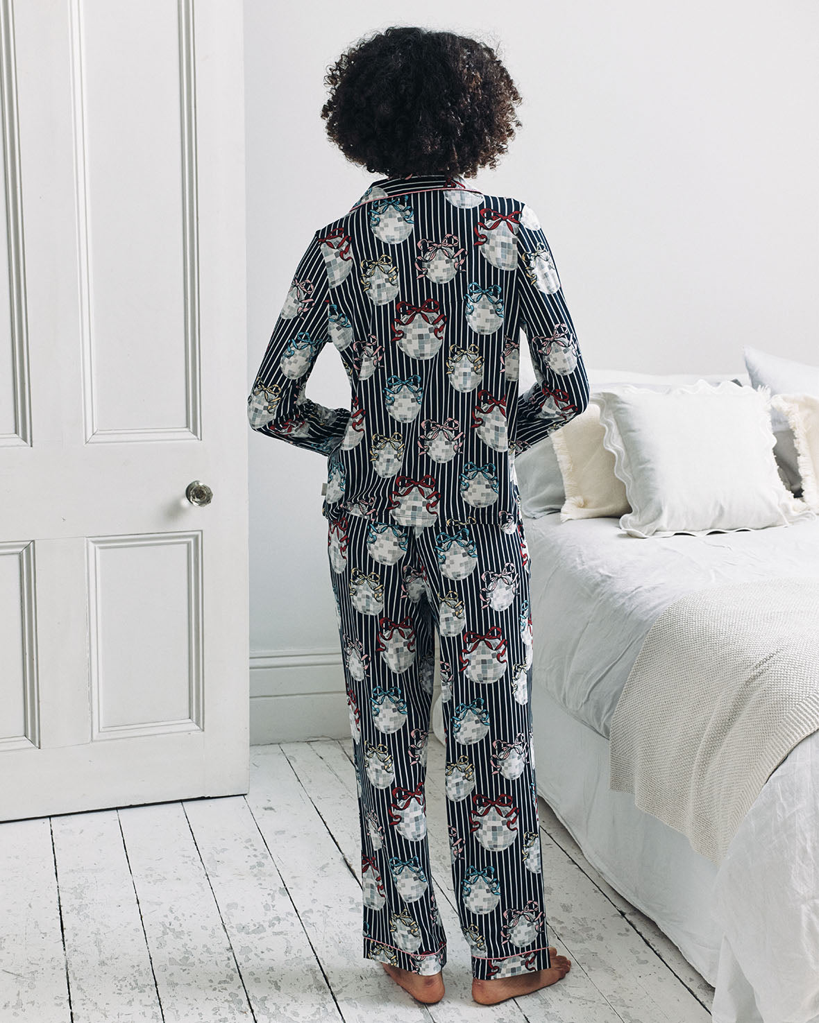Disco Ball Print Long Pyjama Set