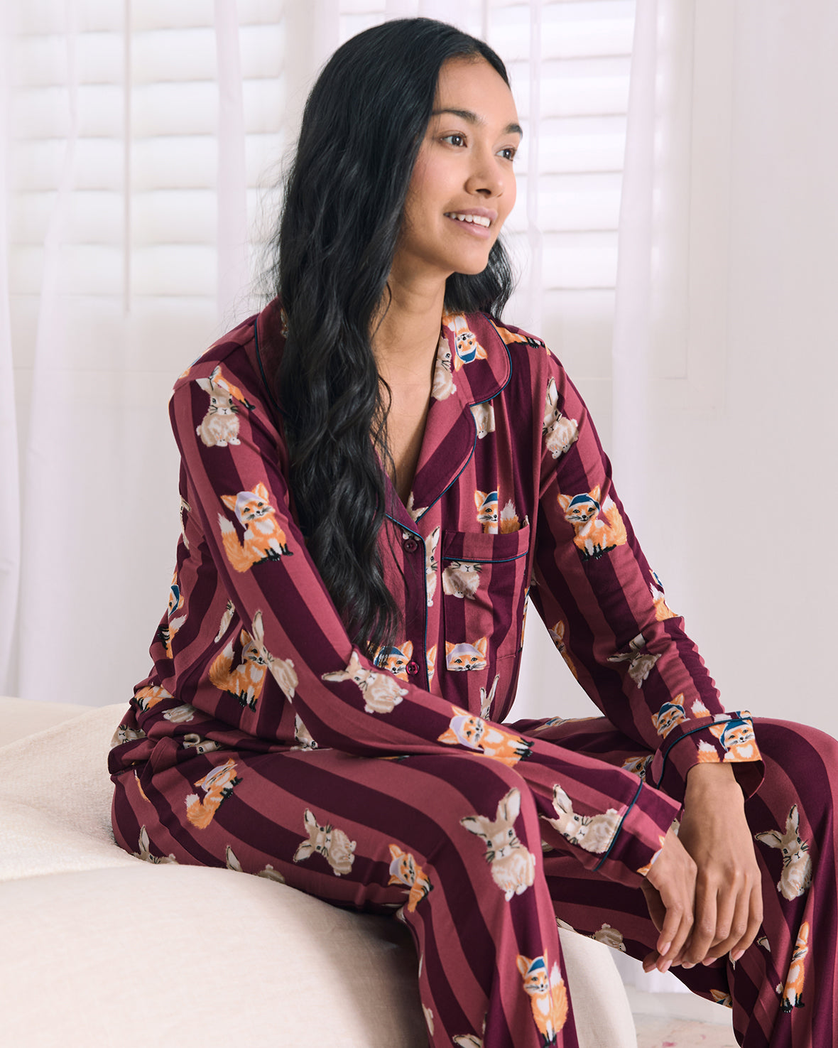 Fox and Hare Long Pyjama Set