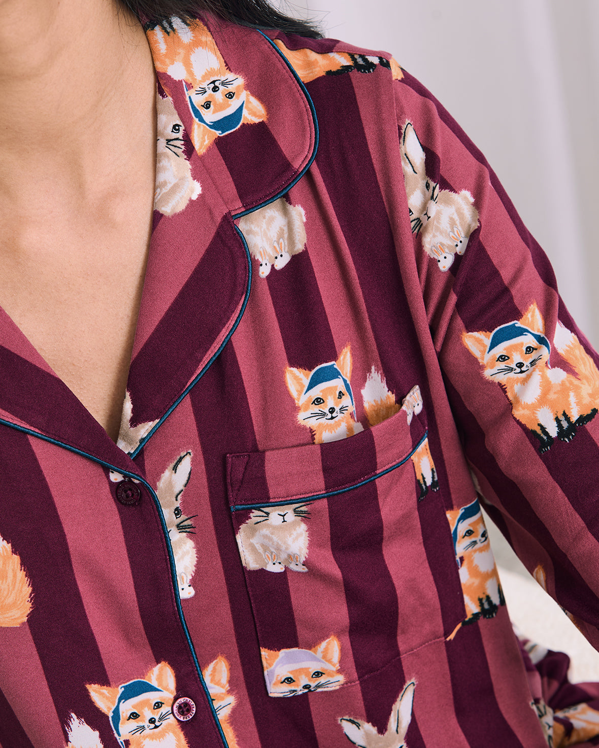 Fox and Hare Long Pyjama Set