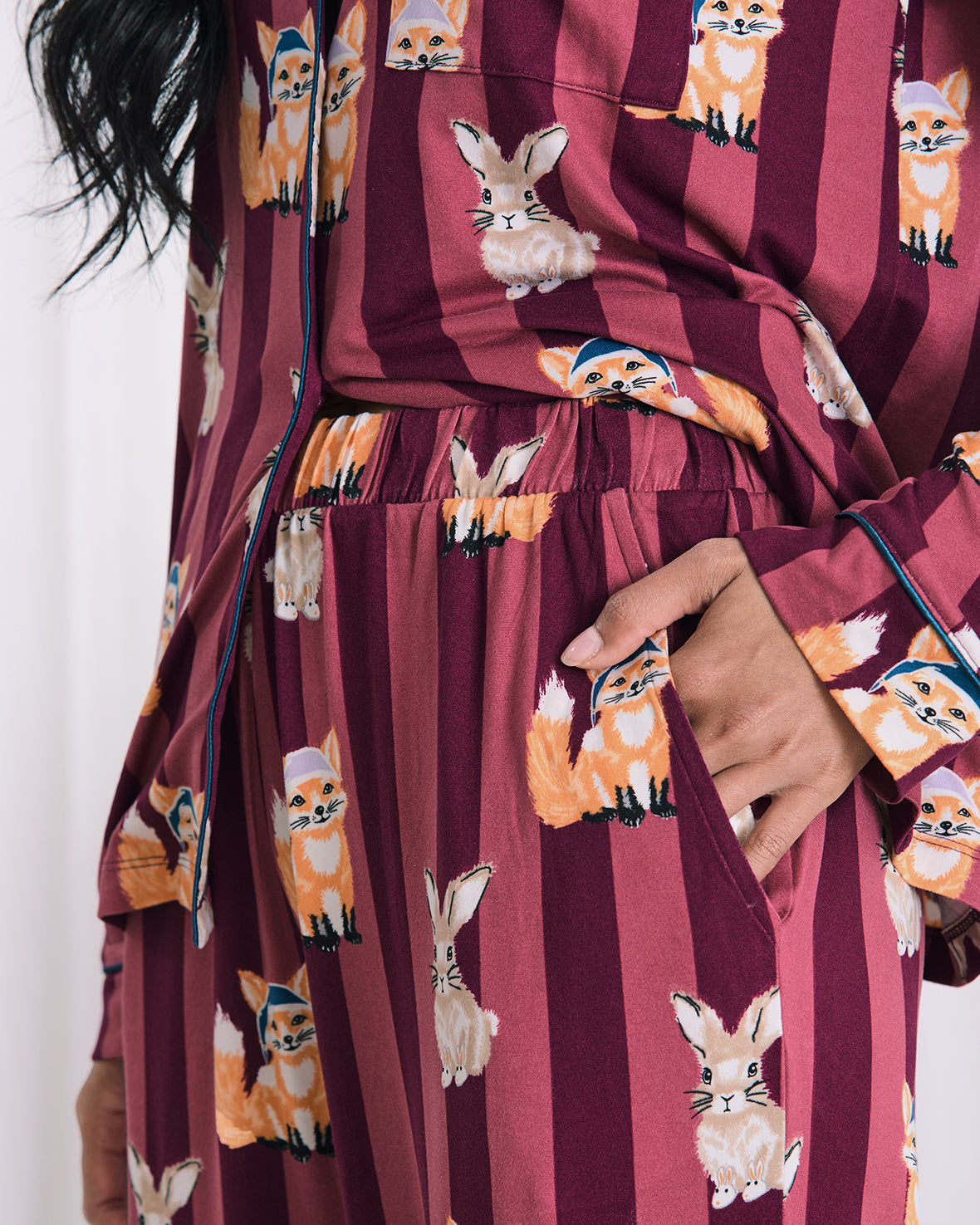 Fox and Hare Long Pyjama Set