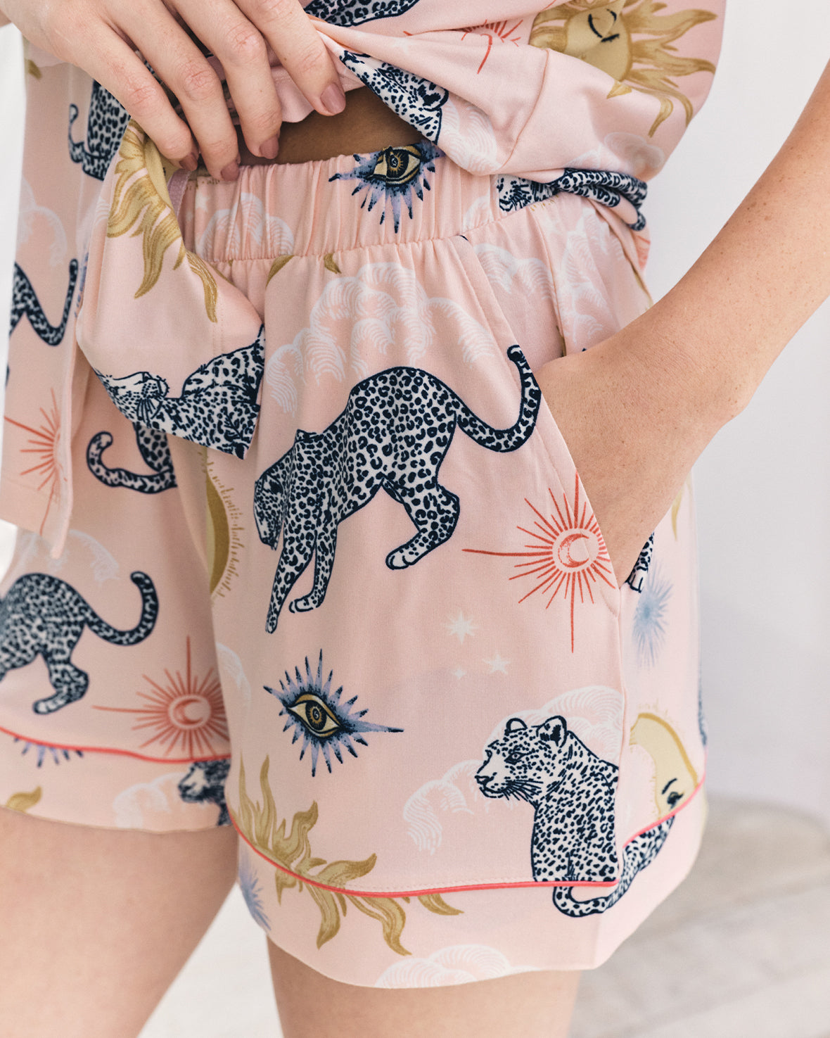 Celestial Leopard Print Short Pyjama Set