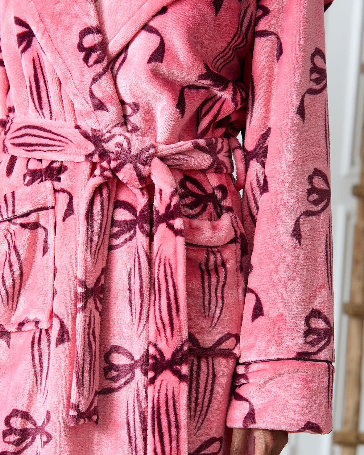 Chelsea Peers Classic Dressing Gown - Pink - 22 Chelsea Peers Classic Dressing Gown - Pink - 22