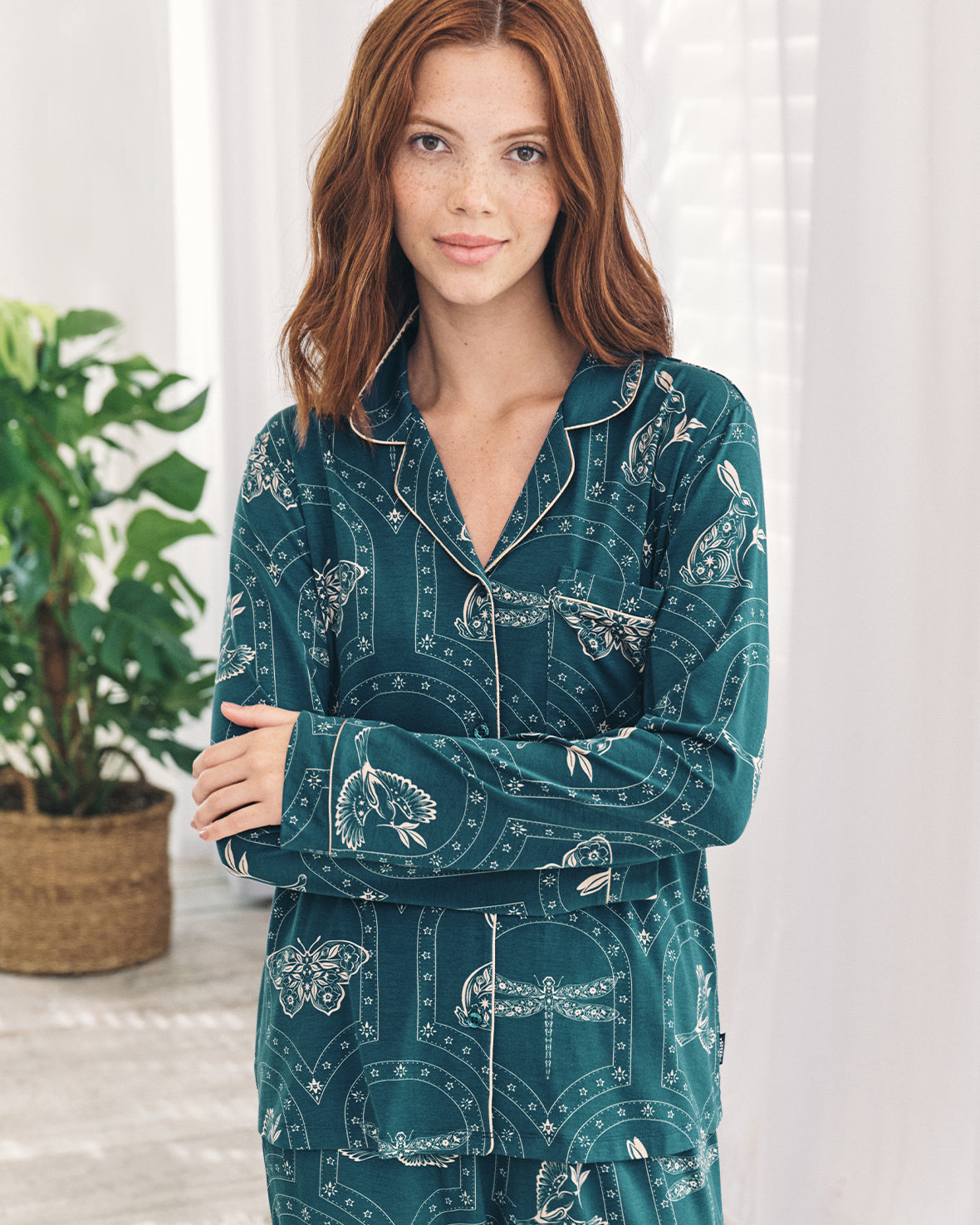 TENCEL™ Modal Twilight Glade Print Long Pyjama Set