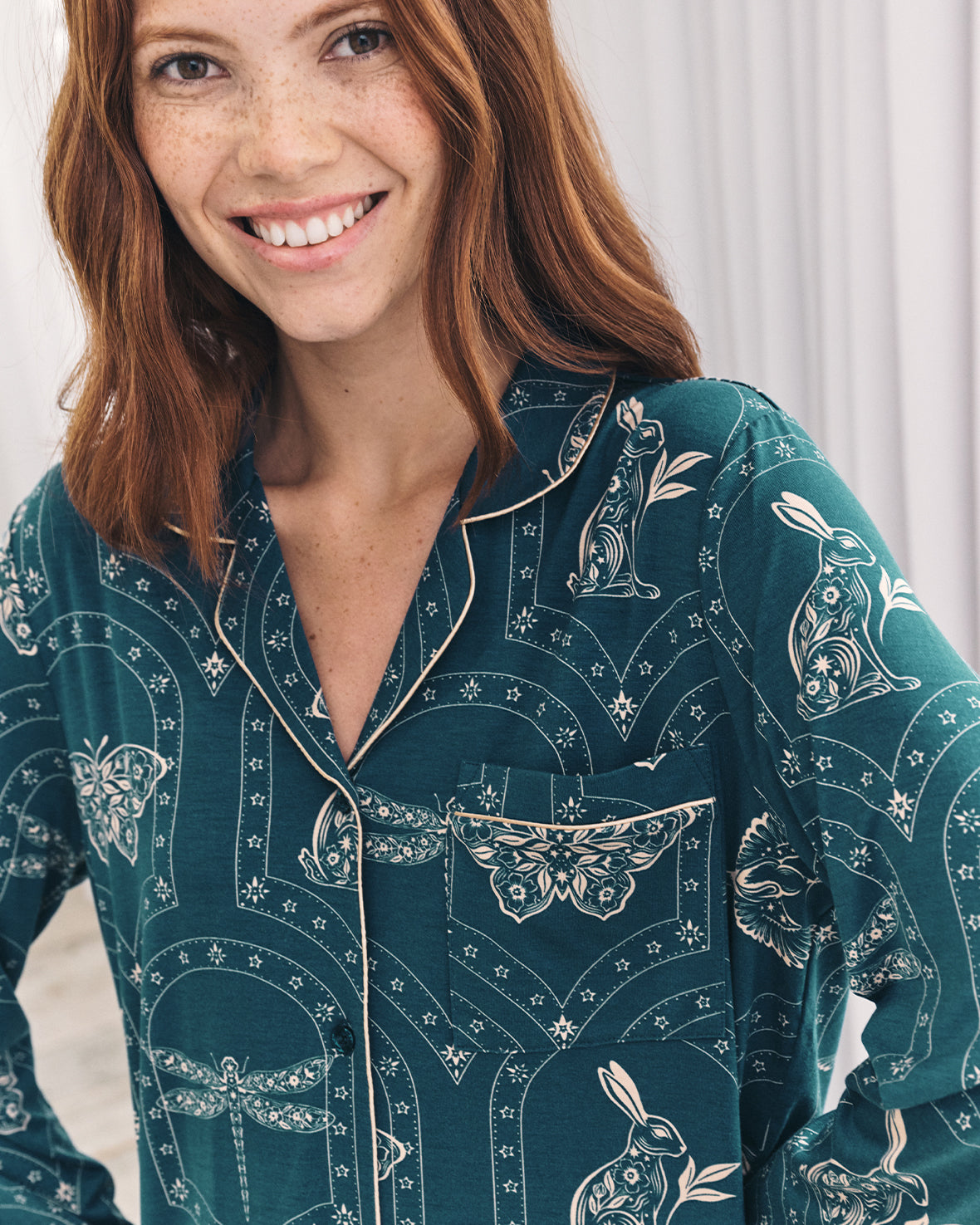 TENCEL™ Modal Twilight Glade Print Long Pyjama Set