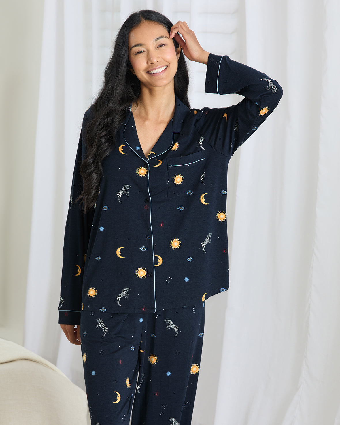 TENCELª Modal Celestial Zebra Long Pyjama Set