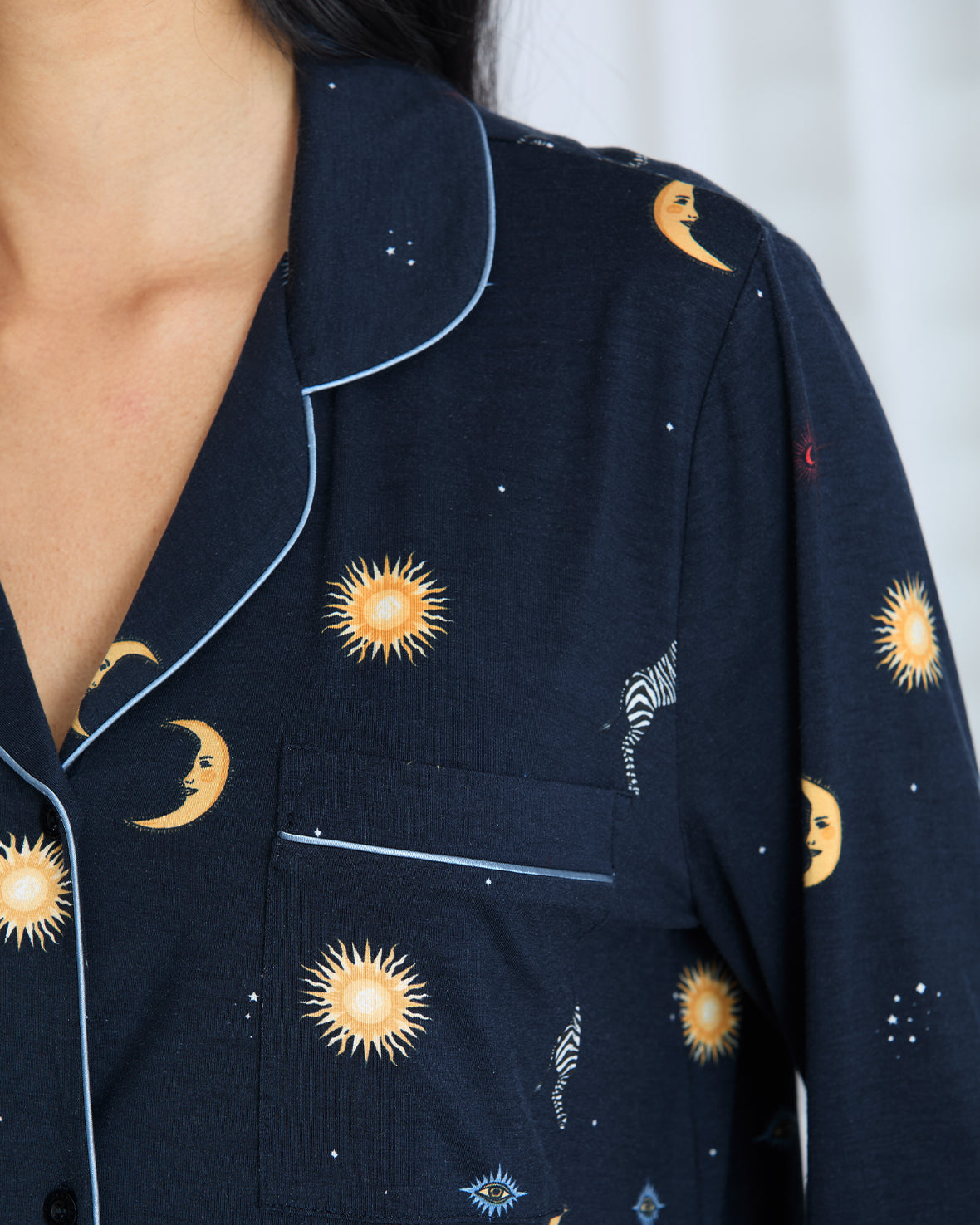 TENCELª Modal Celestial Zebra Long Pyjama Set