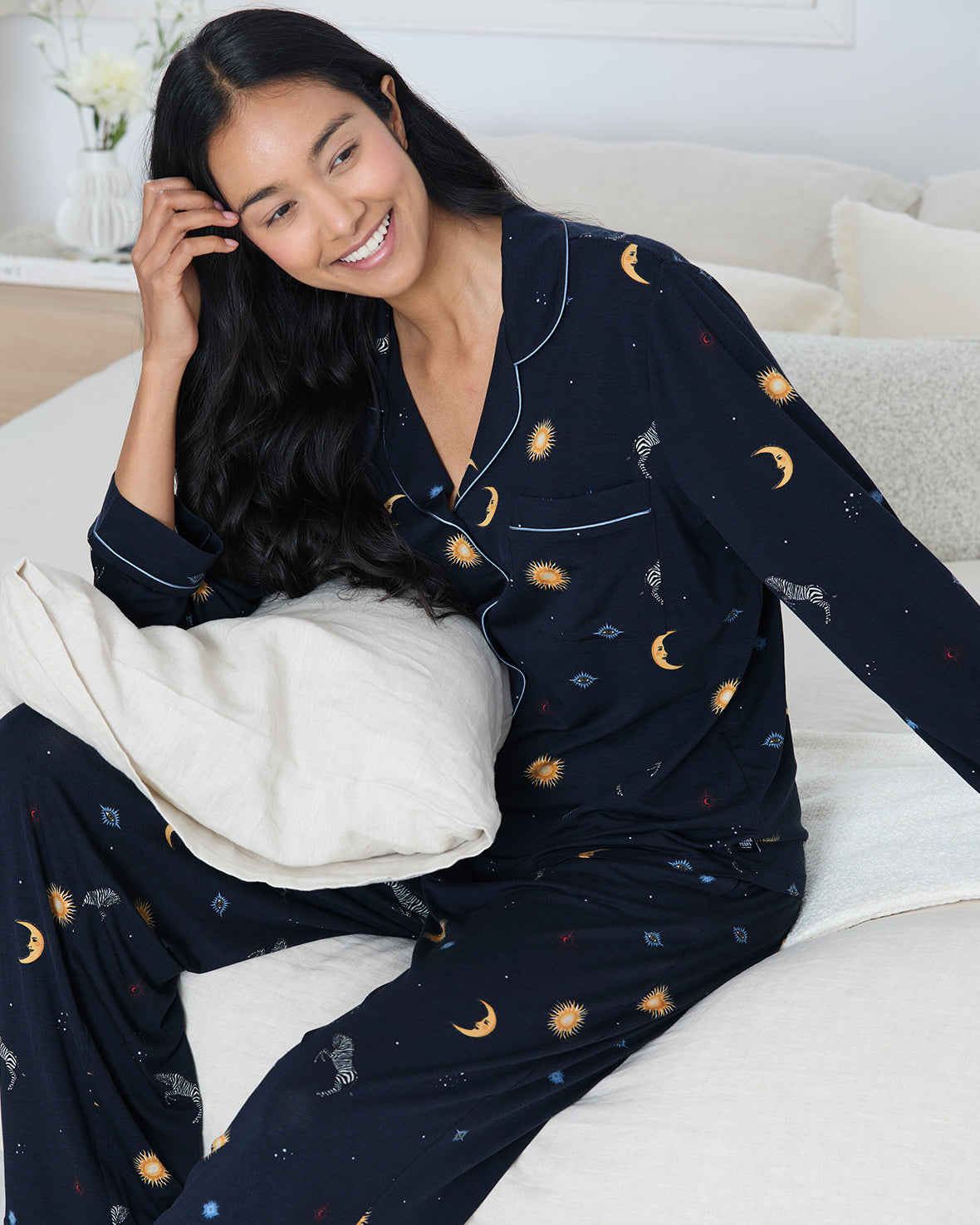 TENCELª Modal Celestial Zebra Long Pyjama Set