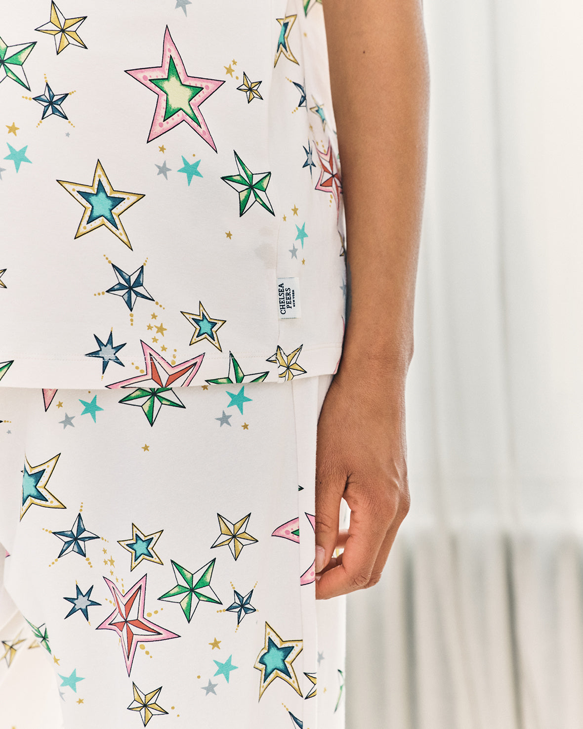 Maternity Organic Cotton Star Print Long Pyjama Set