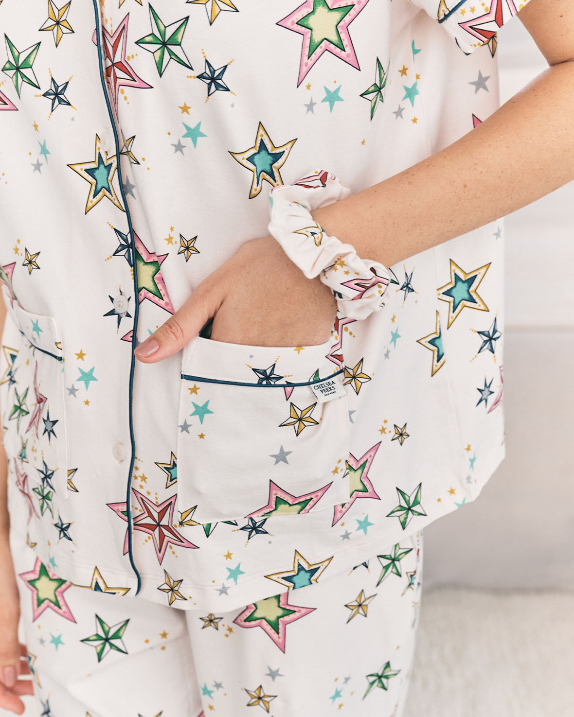 Organic Cotton Star Print Long Pyjama Set