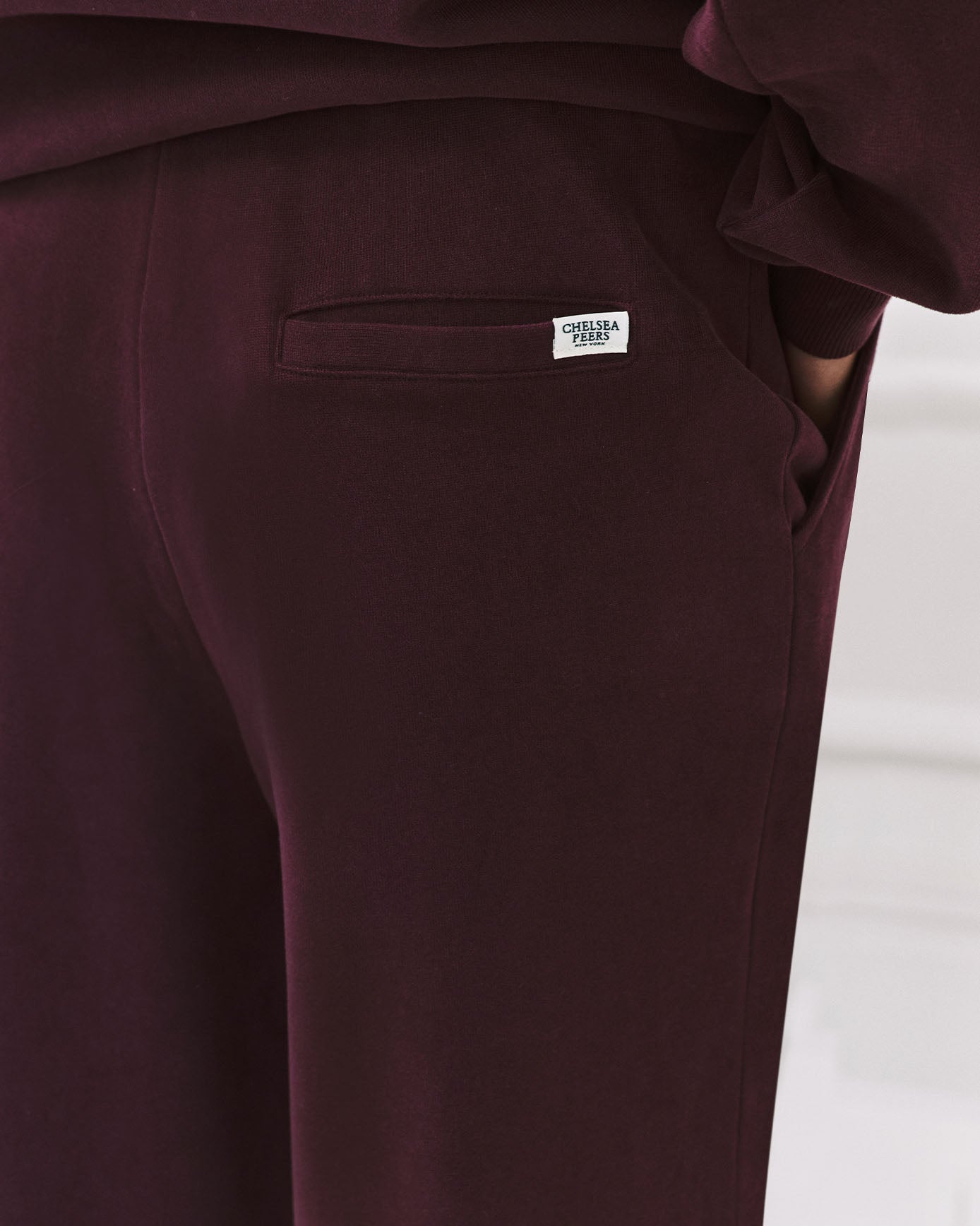 Organic Cotton Joggers - Burgundy