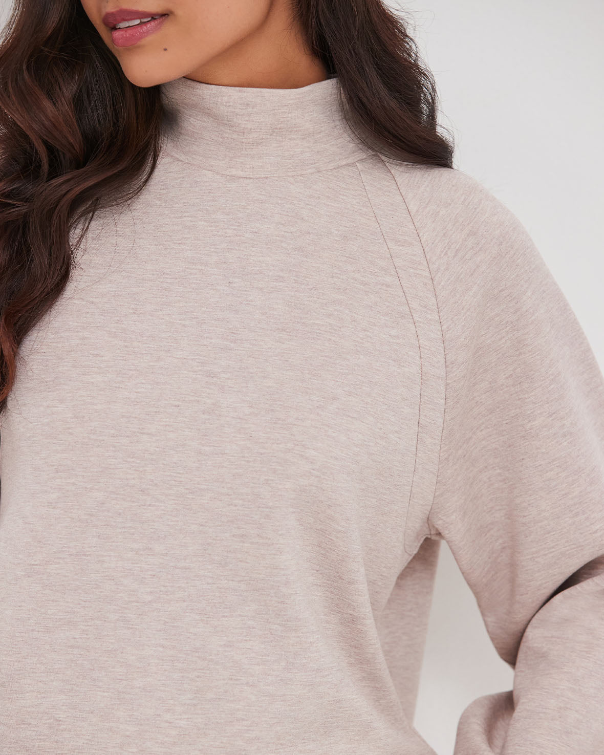 LuxeComfort Scuba Sweatshirt - Camel