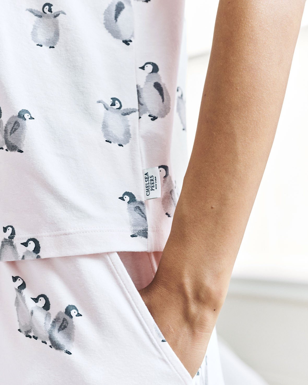 Organic Cotton Penguin Print Short Pyjama Set