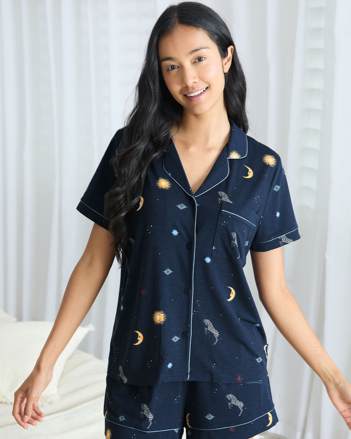 TENCEL™ Modal Celestial Zebra Short Pyjama Set