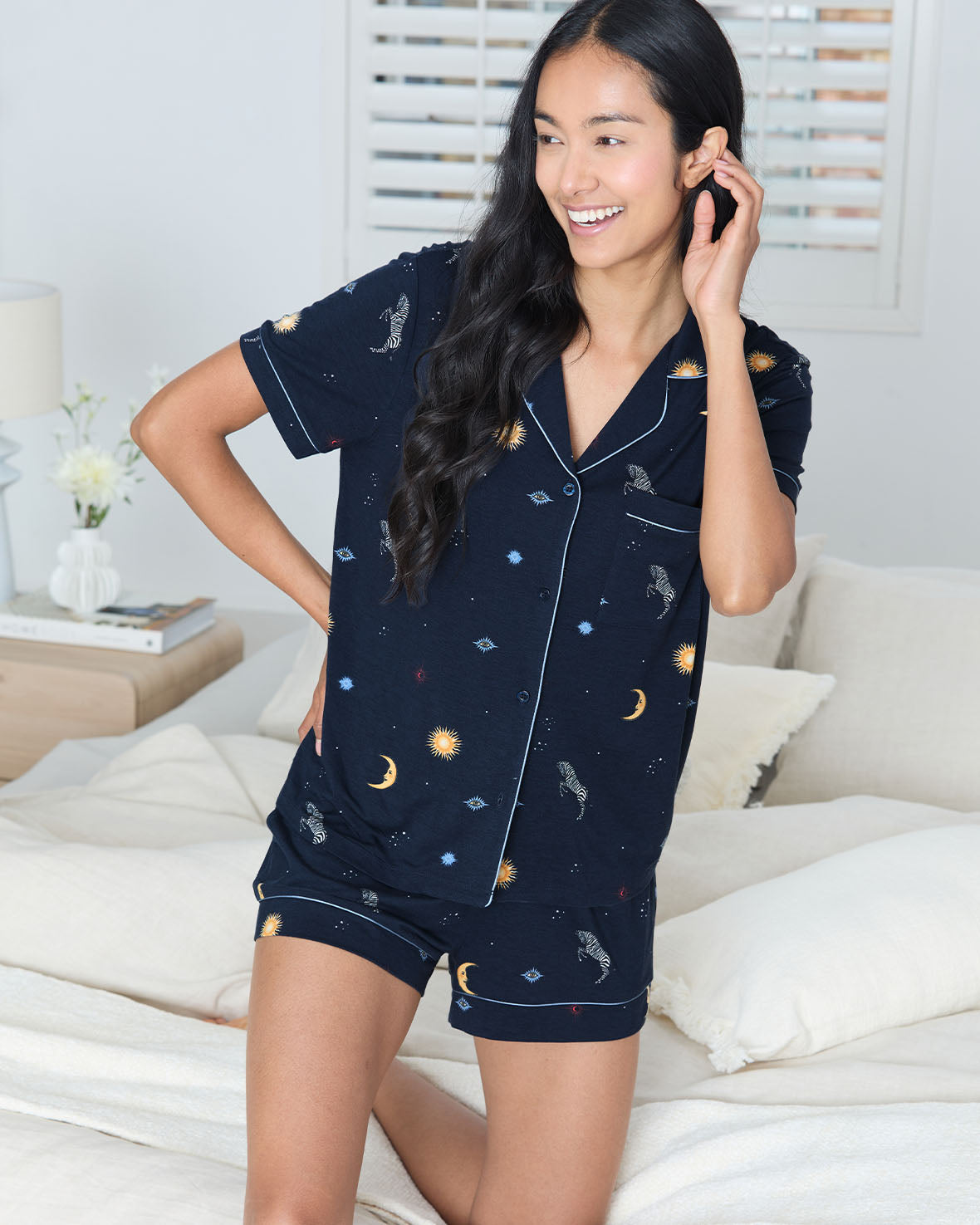 TENCEL™ Modal Celestial Zebra Short Pyjama Set