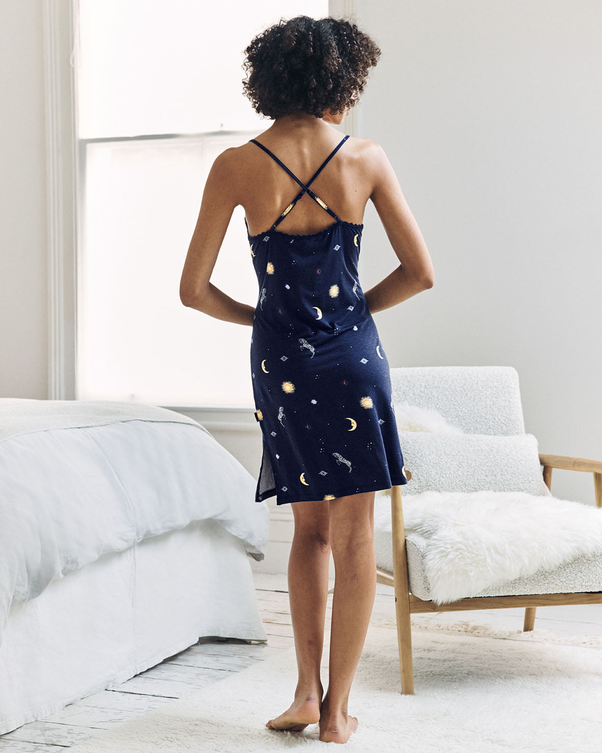 TENCEL™ Modal Celestial Zebra Slip Nightdress