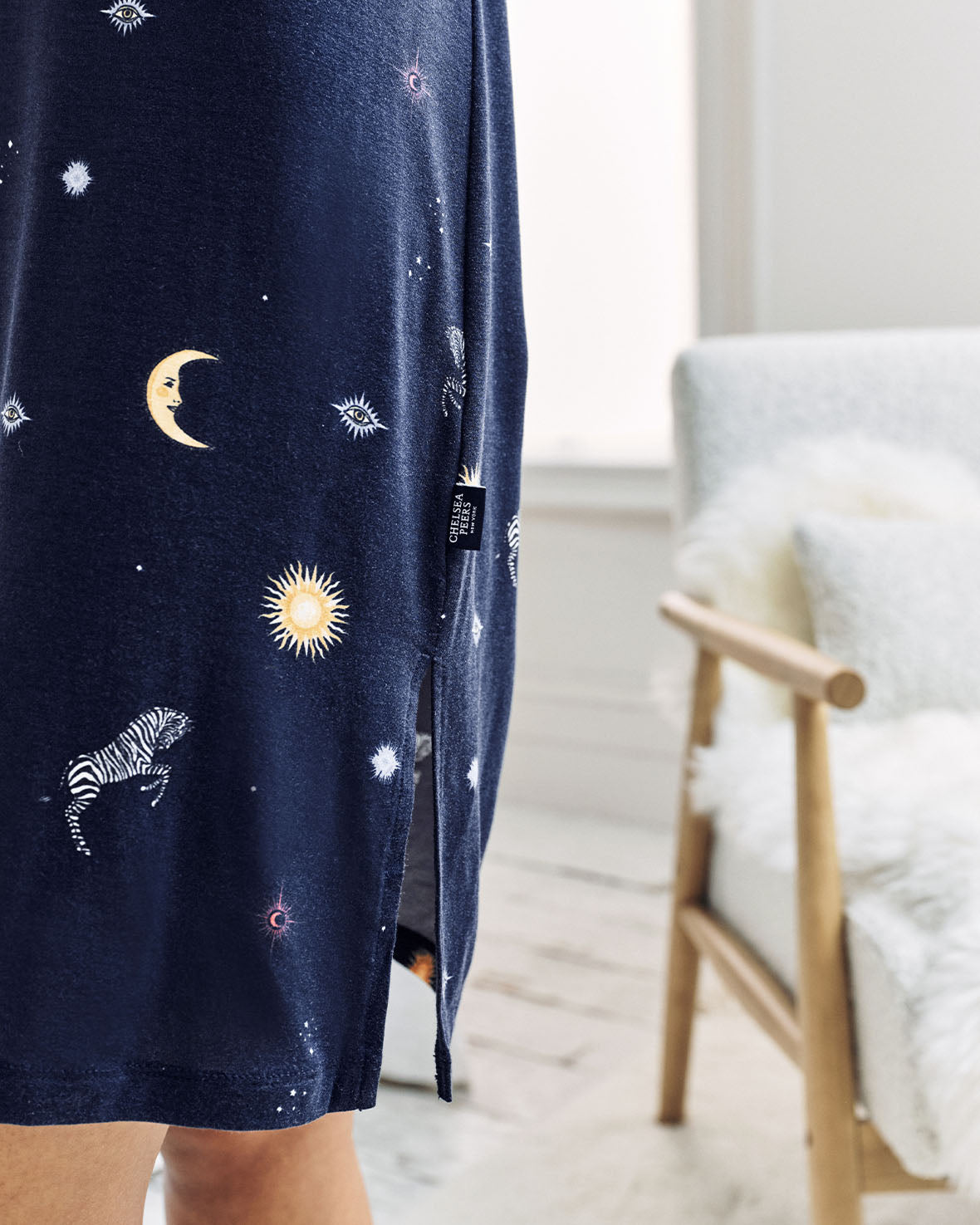 TENCEL™ Modal Celestial Zebra Slip Nightdress