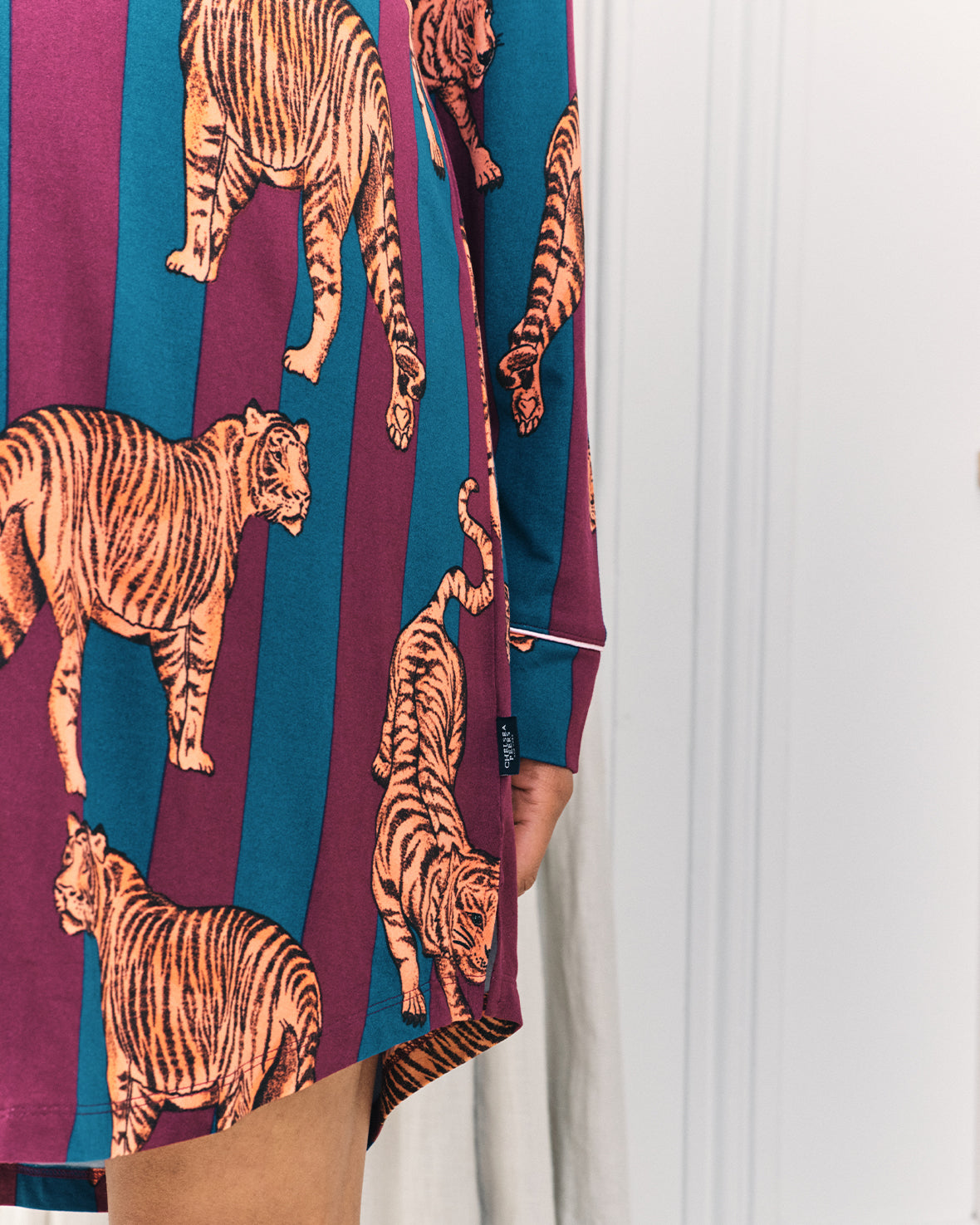 Maternity Tiger Stripe Print Nightshirt