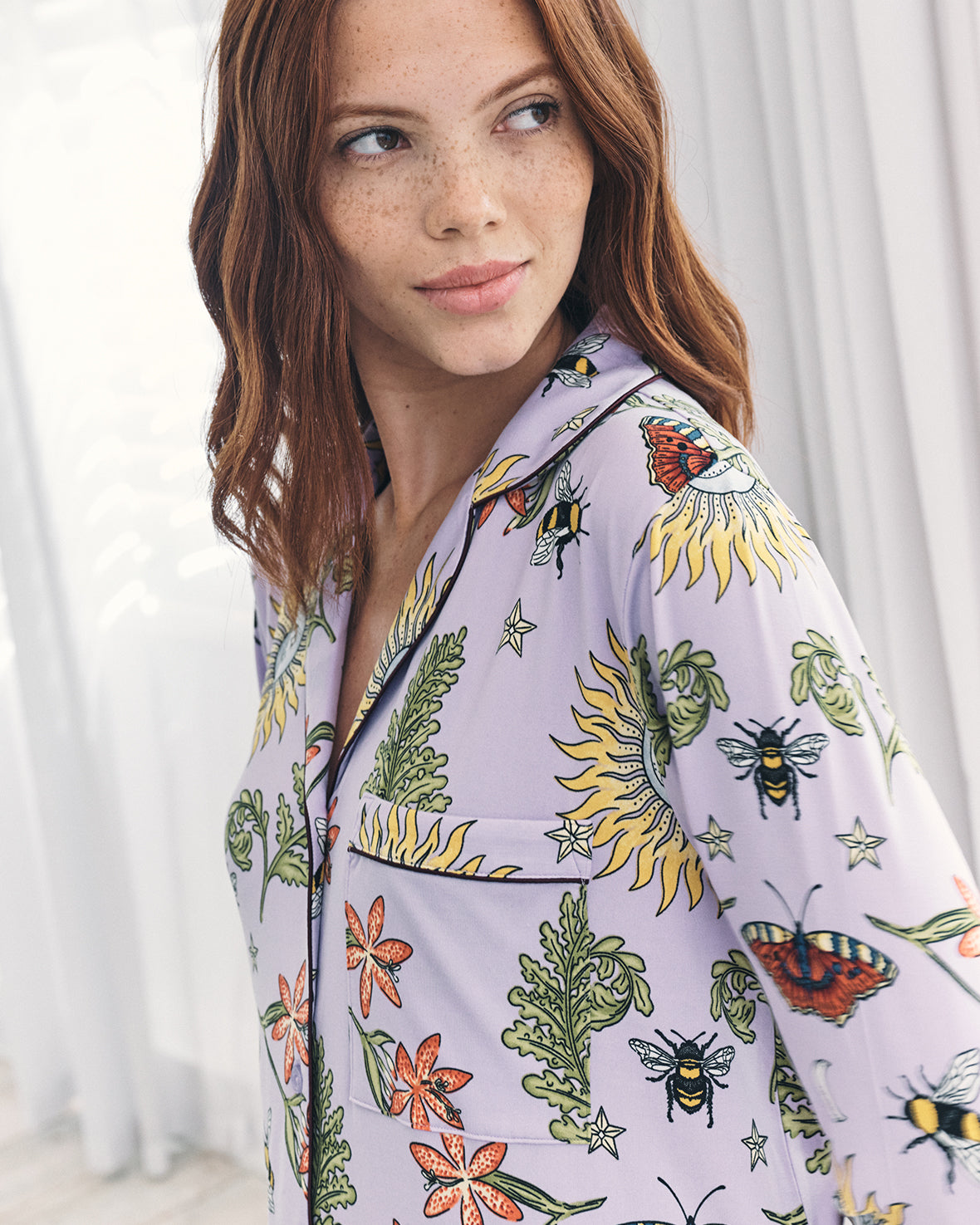 Moonlit Forest Print Nightshirt