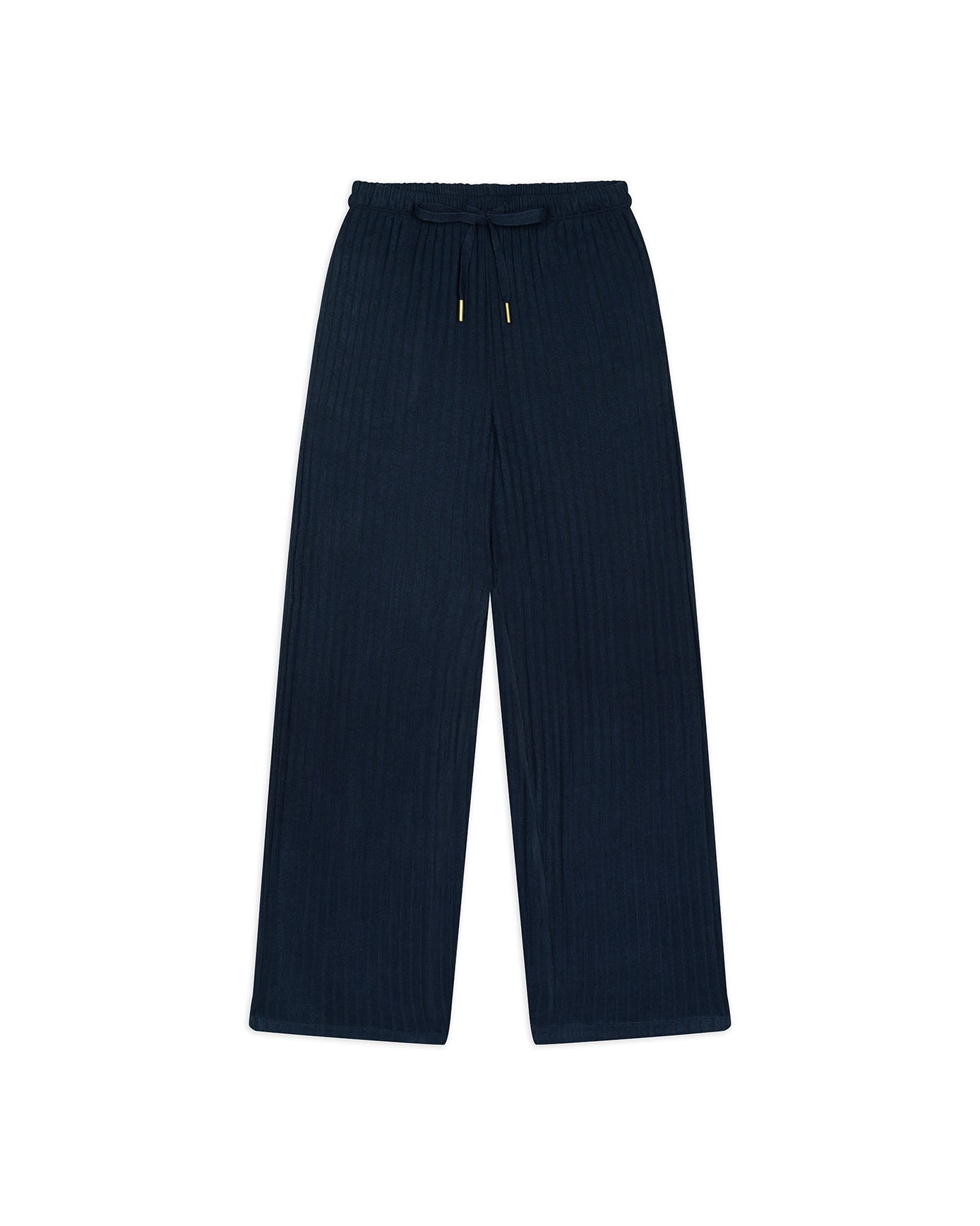 Ribbed Knit Joggers - Navy