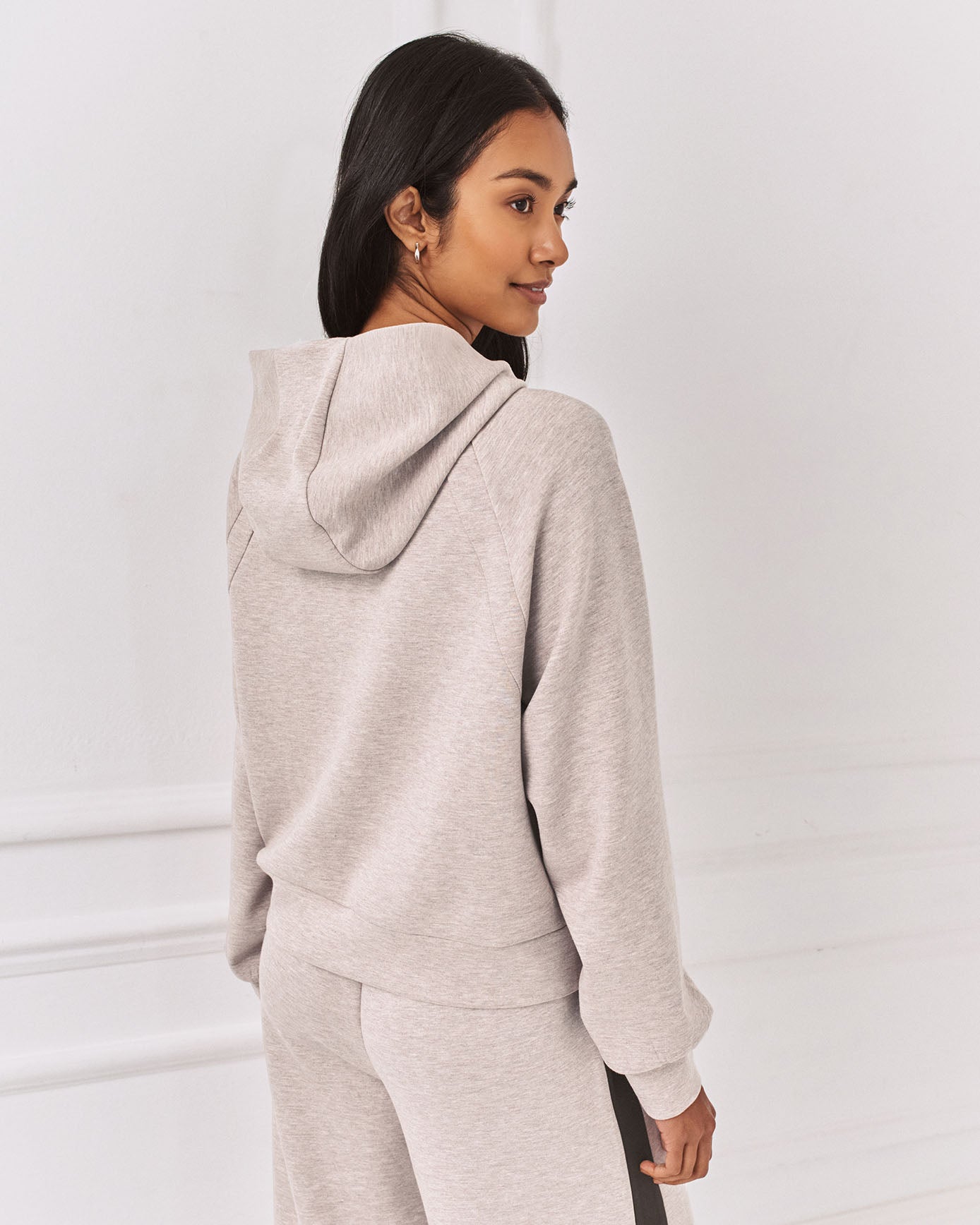 LuxeComfort Scuba Zip Hoodie - Camel