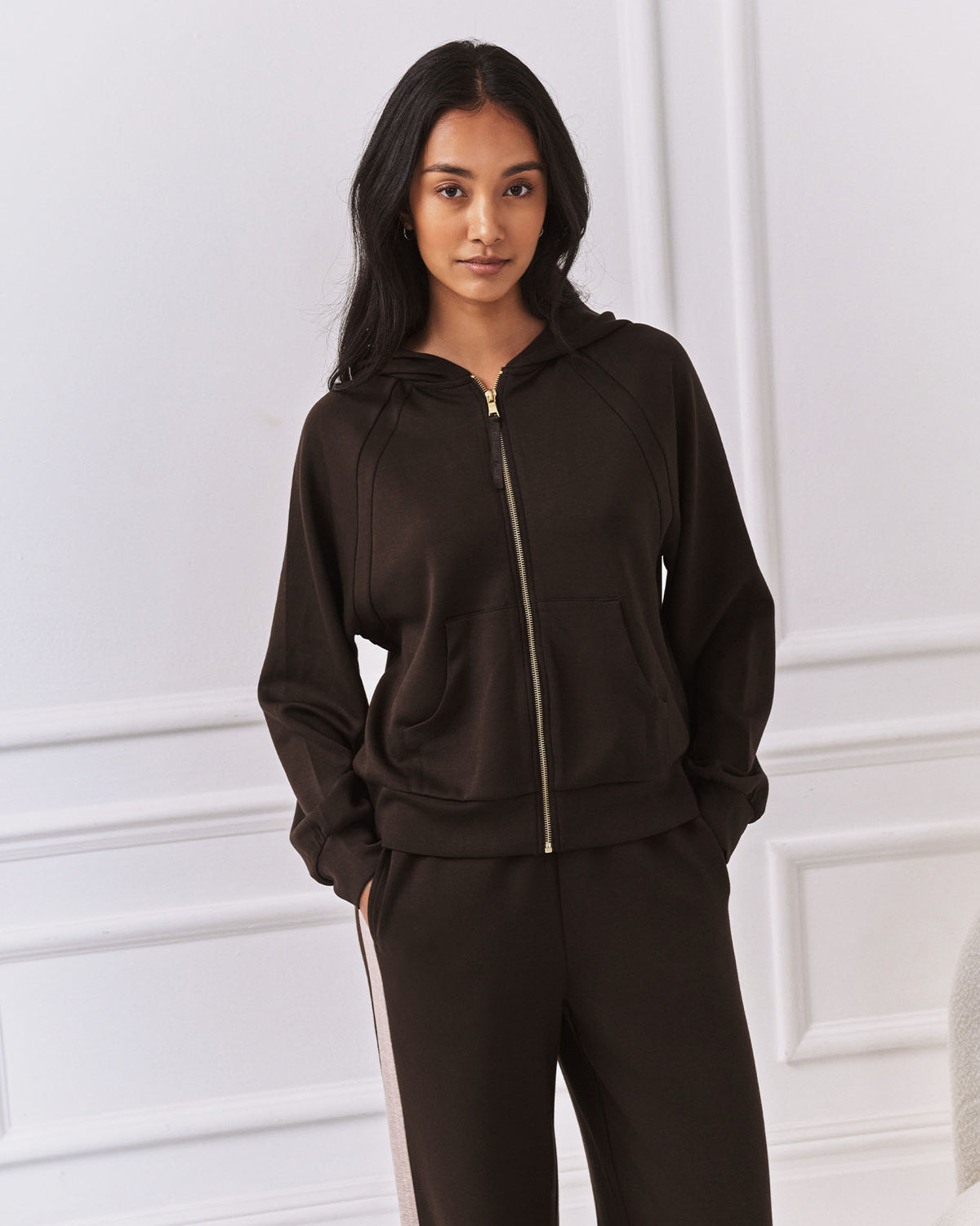 LuxeComfort Scuba Zip Hoodie