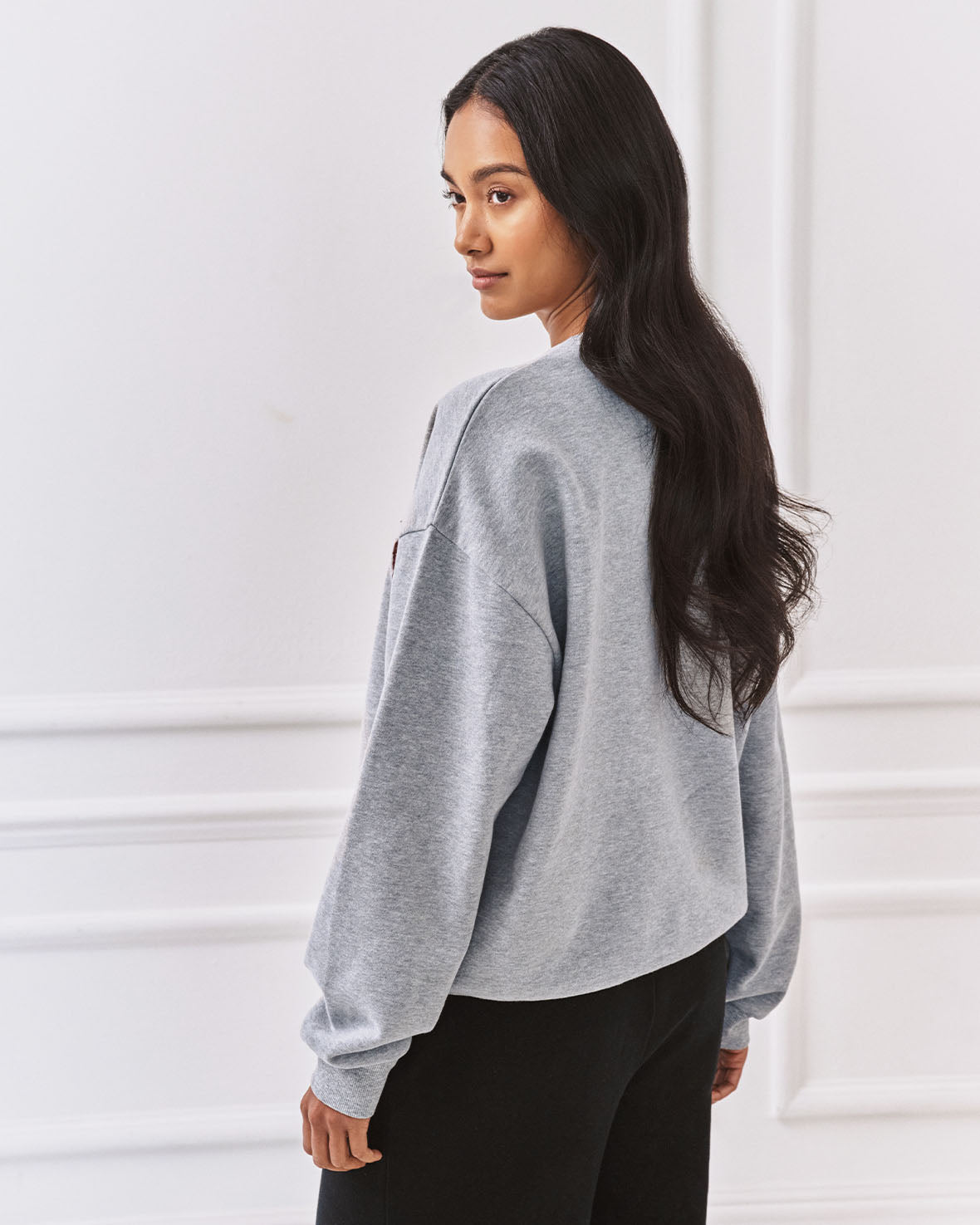 Organic Cotton Varsity Embroidered Wilderness Club Sweatshirt