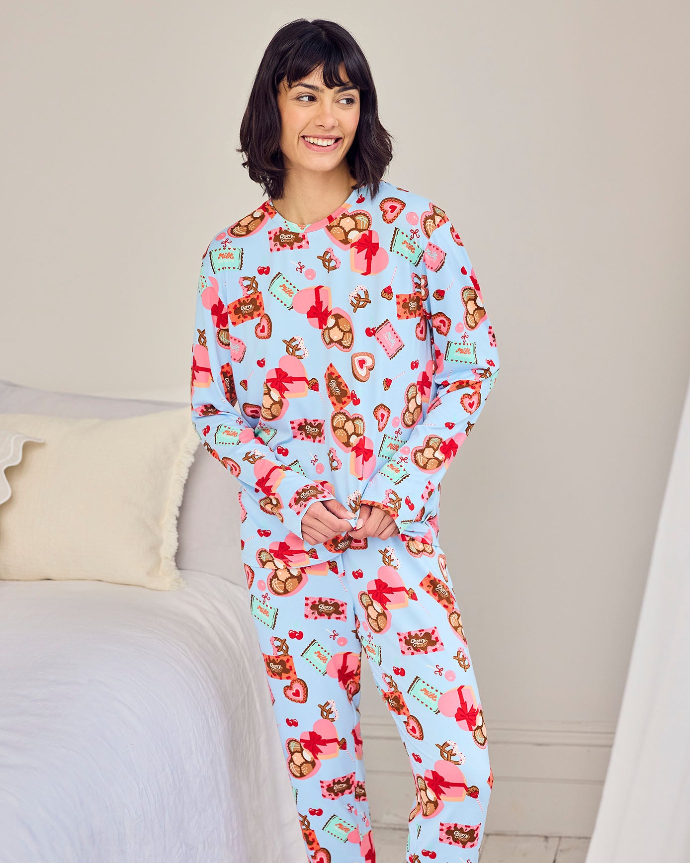Petite Chocolate Box Print Long Pyjama Set