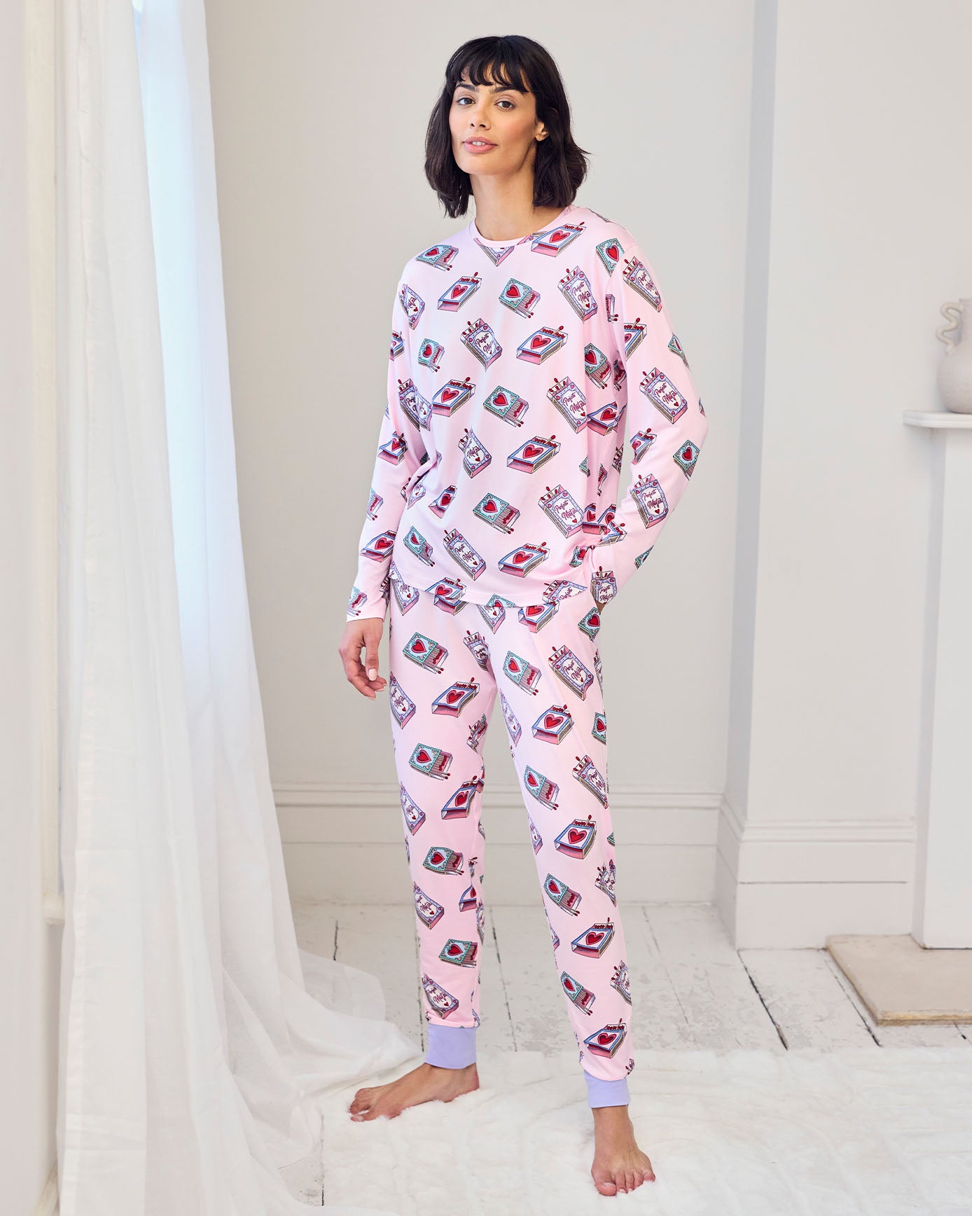 Valentine's Perfect Match Print Short Pyjama Set