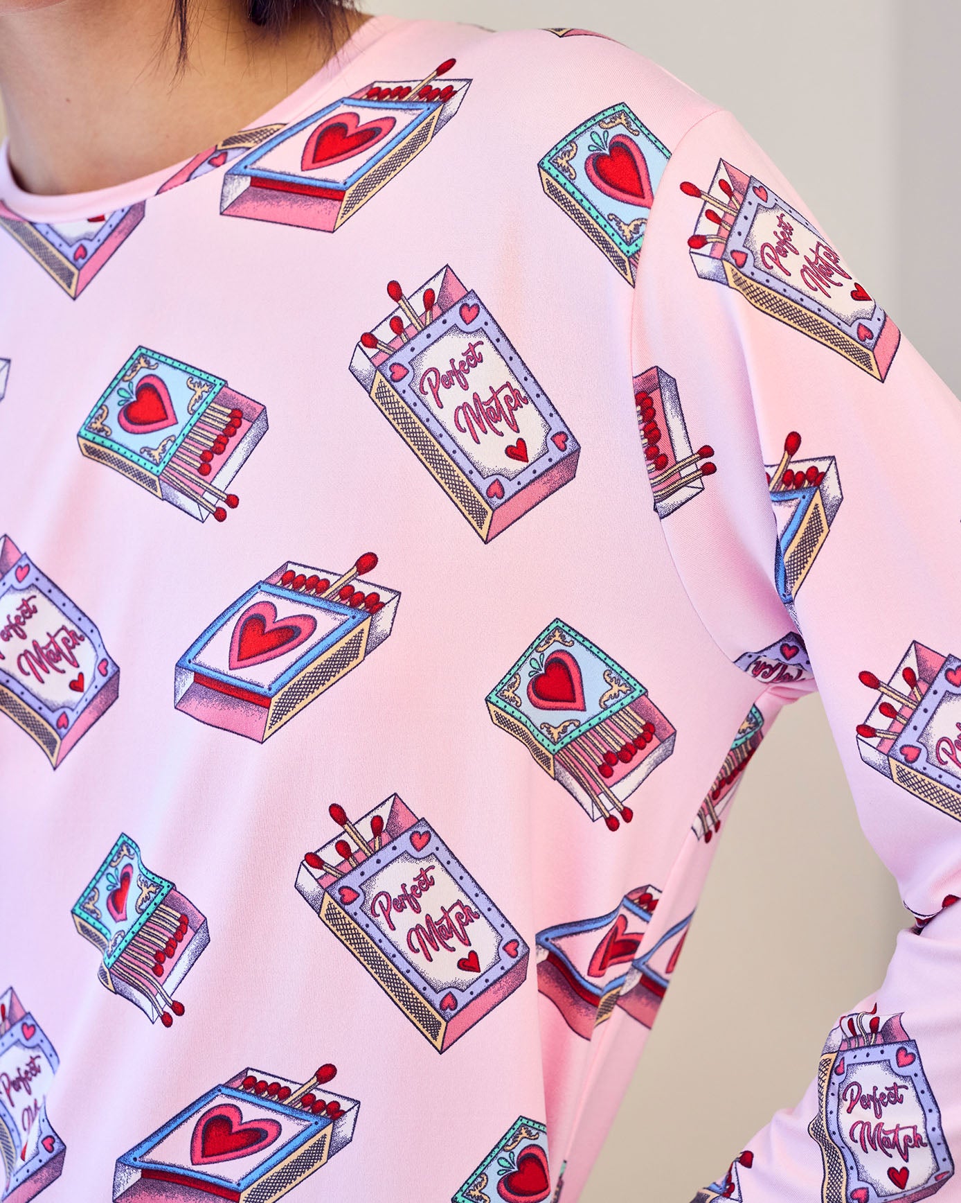 Valentine's Perfect Match Print Short Pyjama Set
