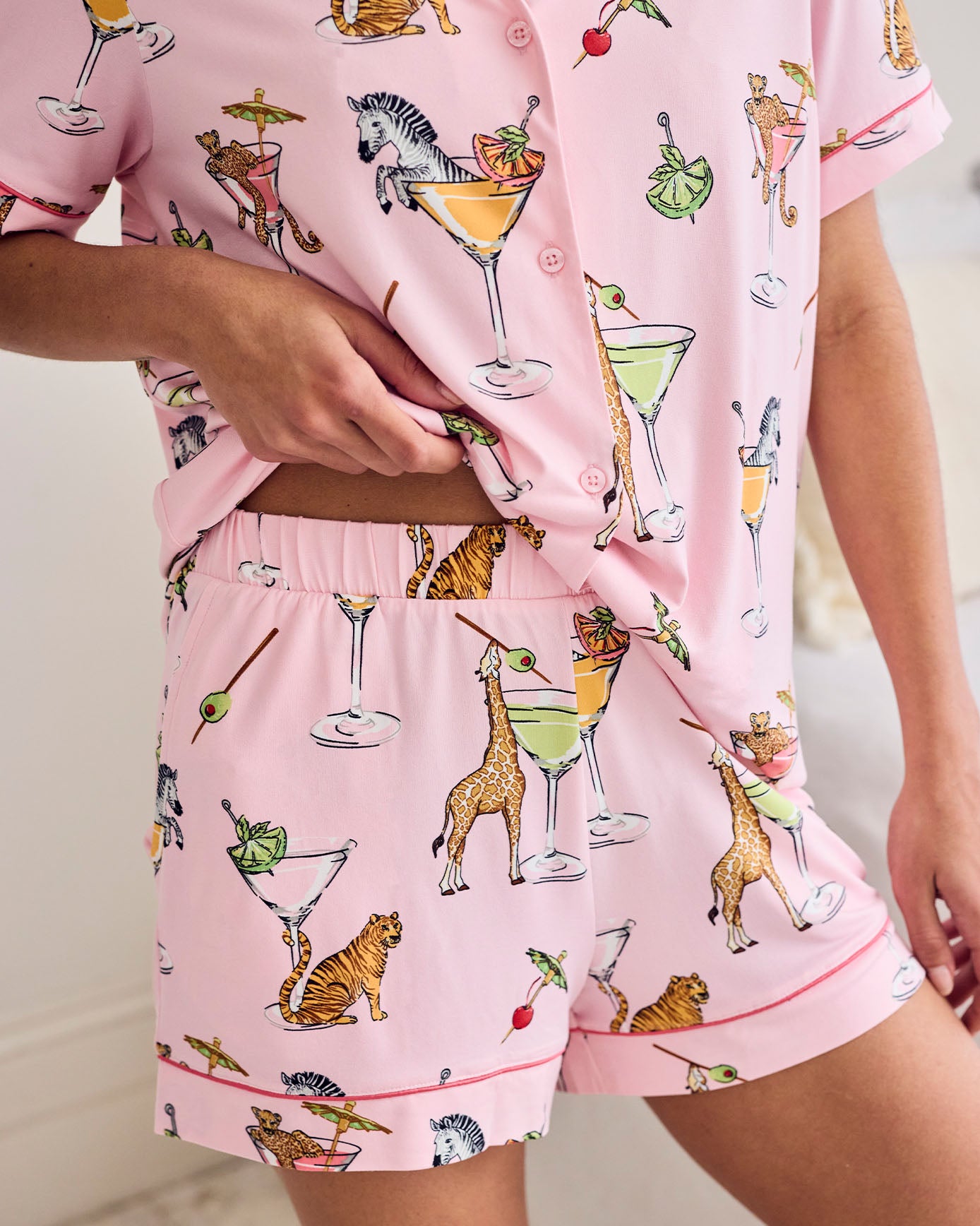 Martini Animals Print Short Pyjama Set