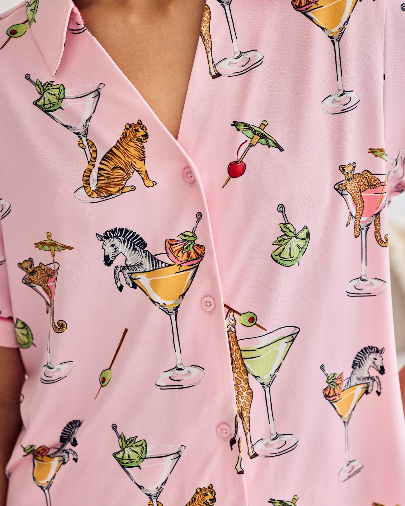 Martini Animals Print Short Pyjama Set