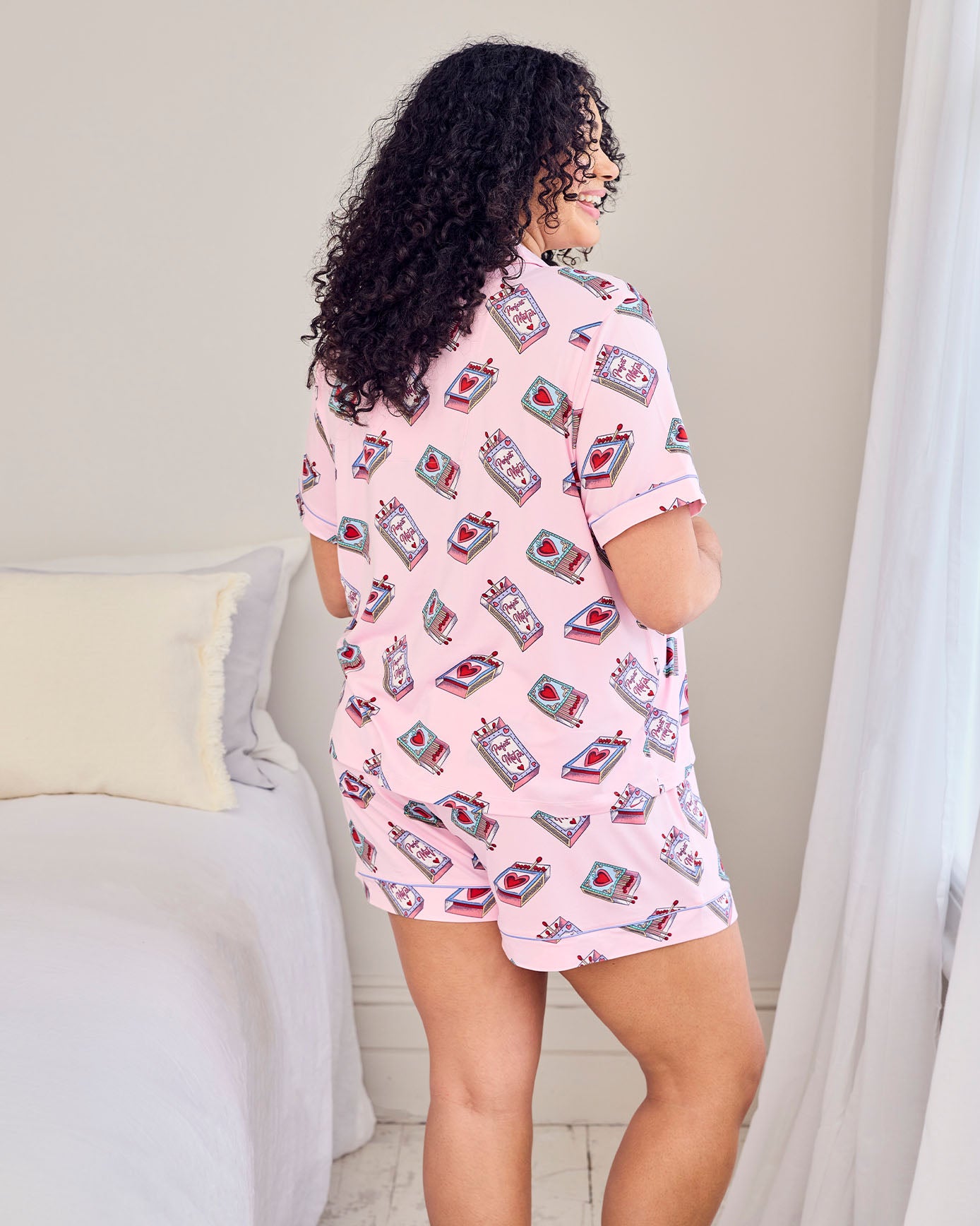 Valentine's Perfect Match Print Long Pyjama Set