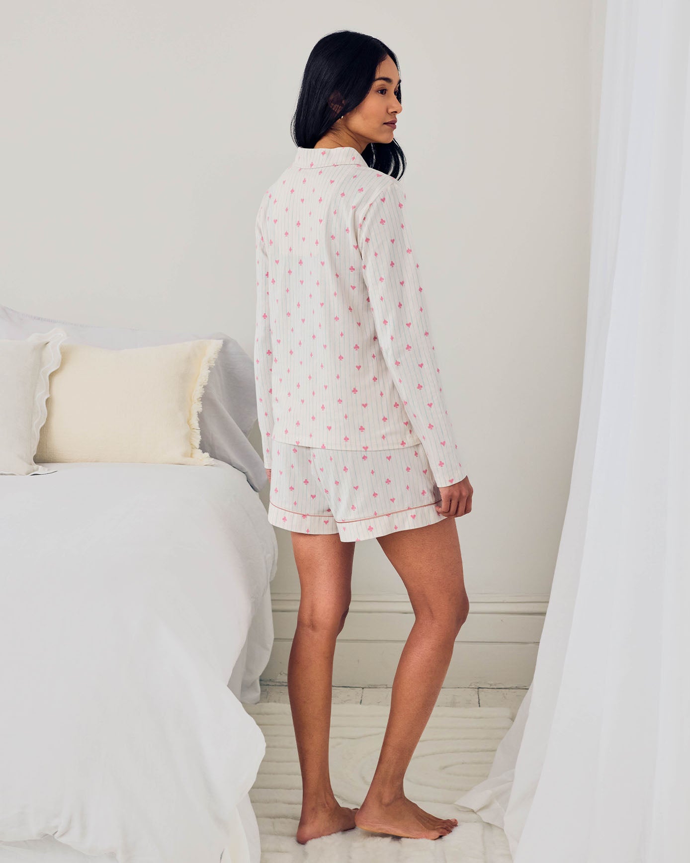 Organic Cotton Suit Stripe Print Short Pyjama Set