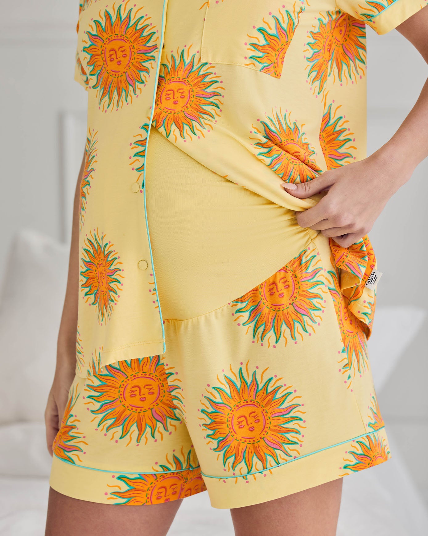 Maternity TENCEL™ Modal Sun Print Short Pyjama Set