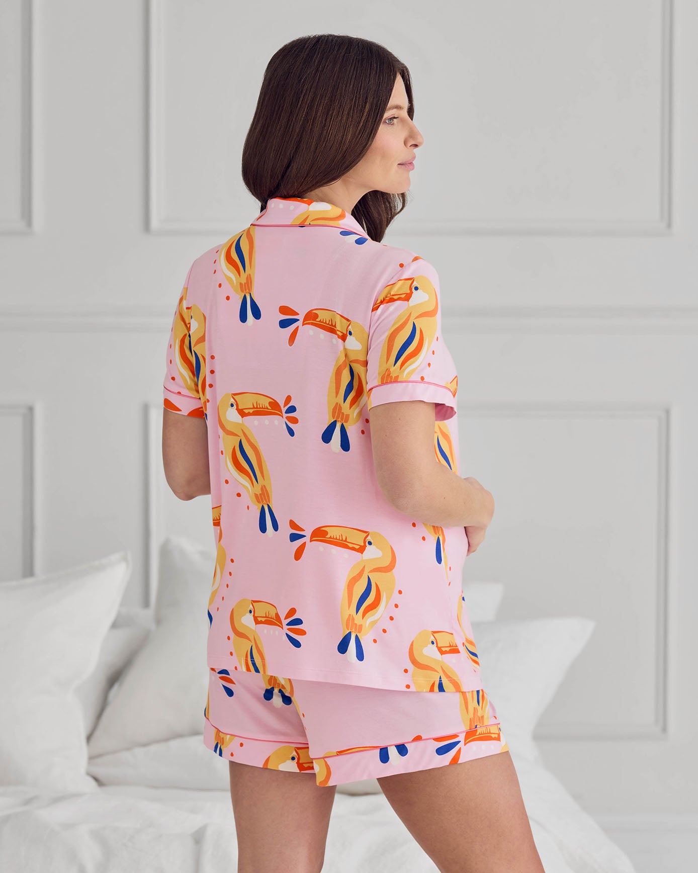 Maternity TENCEL™ Modal Toucan Print Short Pyjama Set