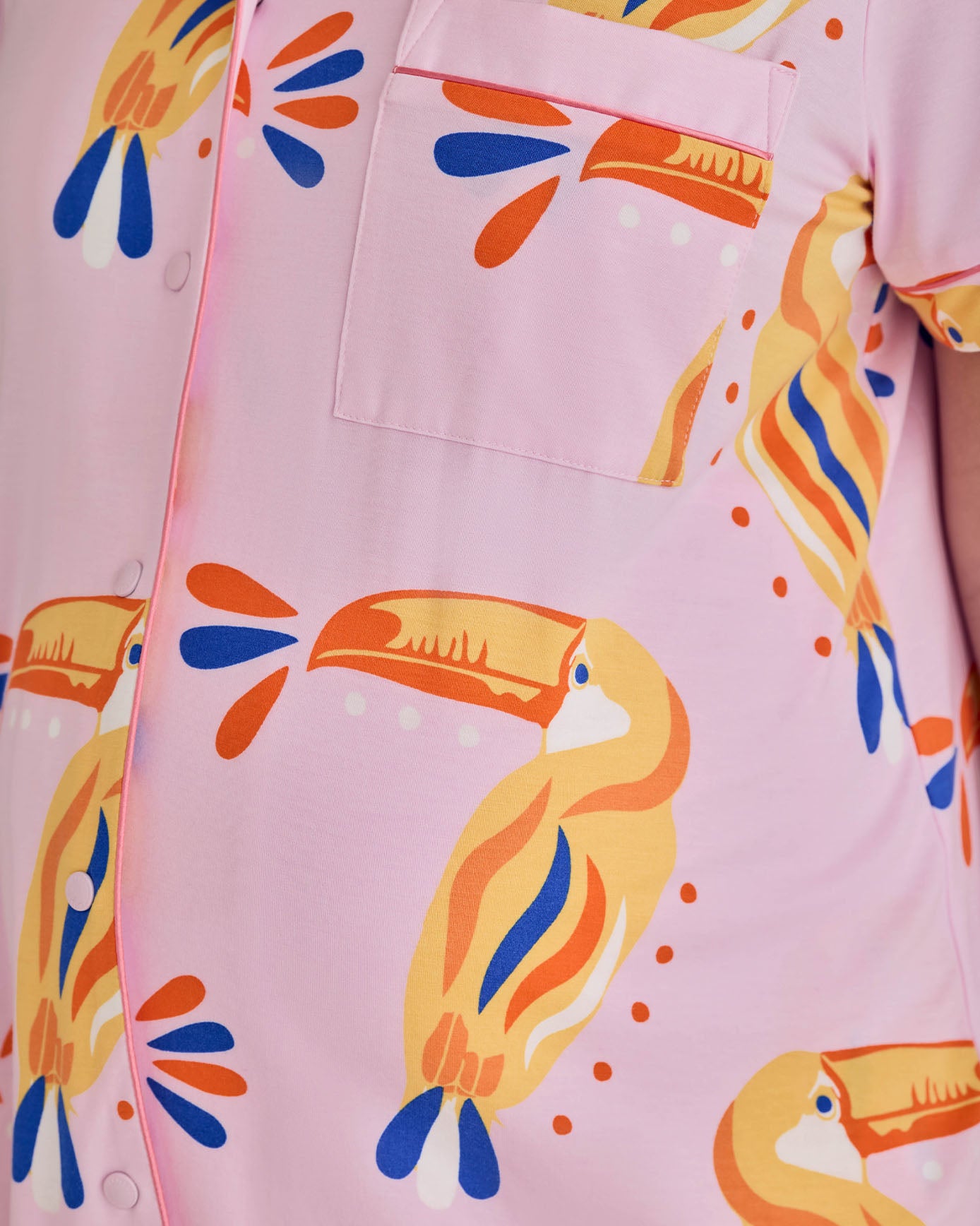 Maternity TENCEL™ Modal Toucan Print Short Pyjama Set