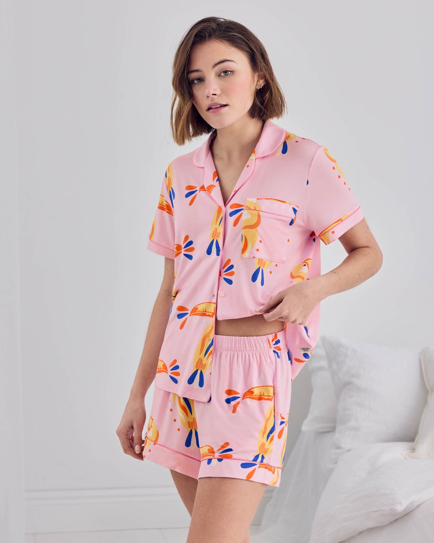 TENCEL™ Modal Toucan Print Short Pyjama Set