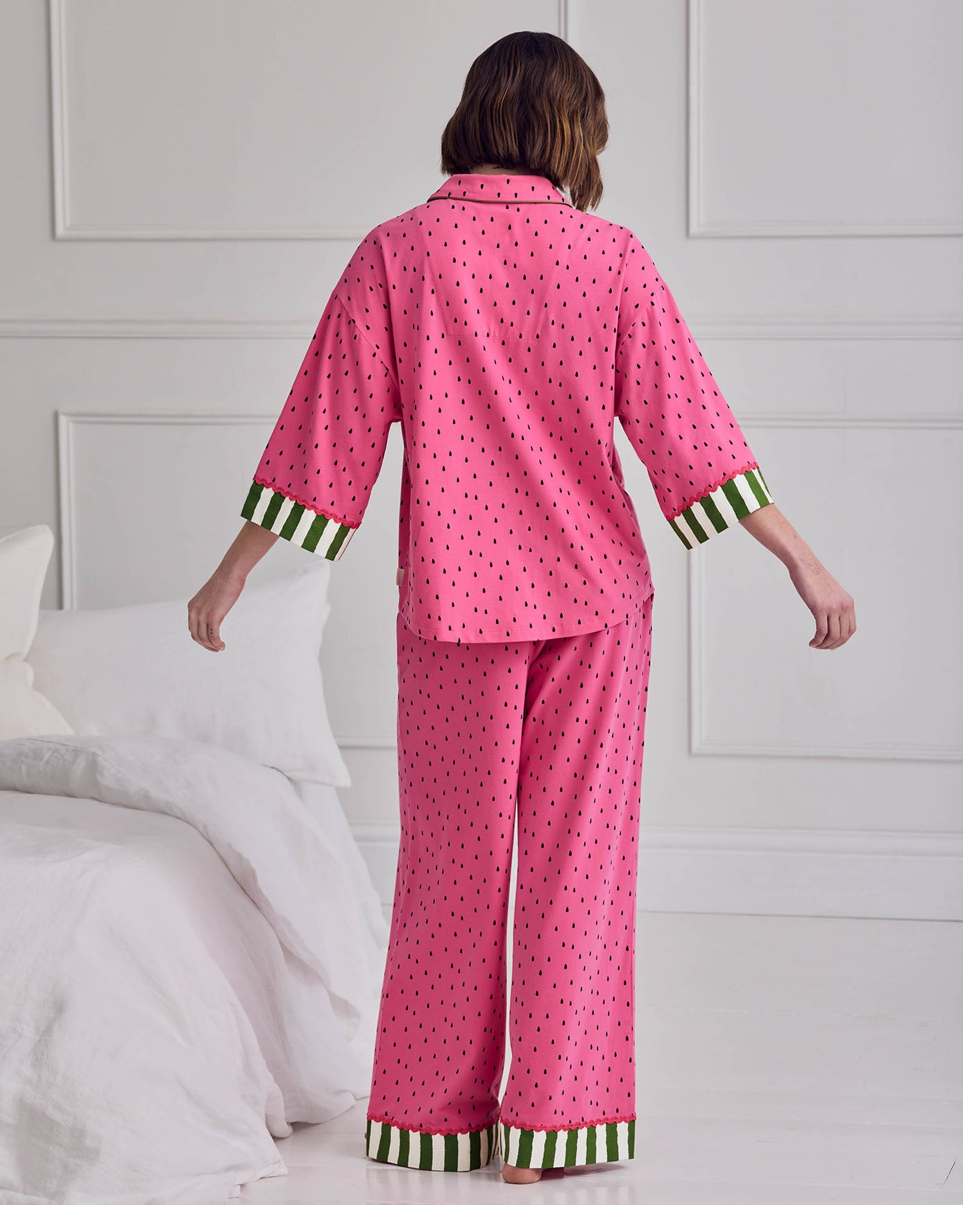 Organic Cotton Watermelon Print Long Pyjama Set