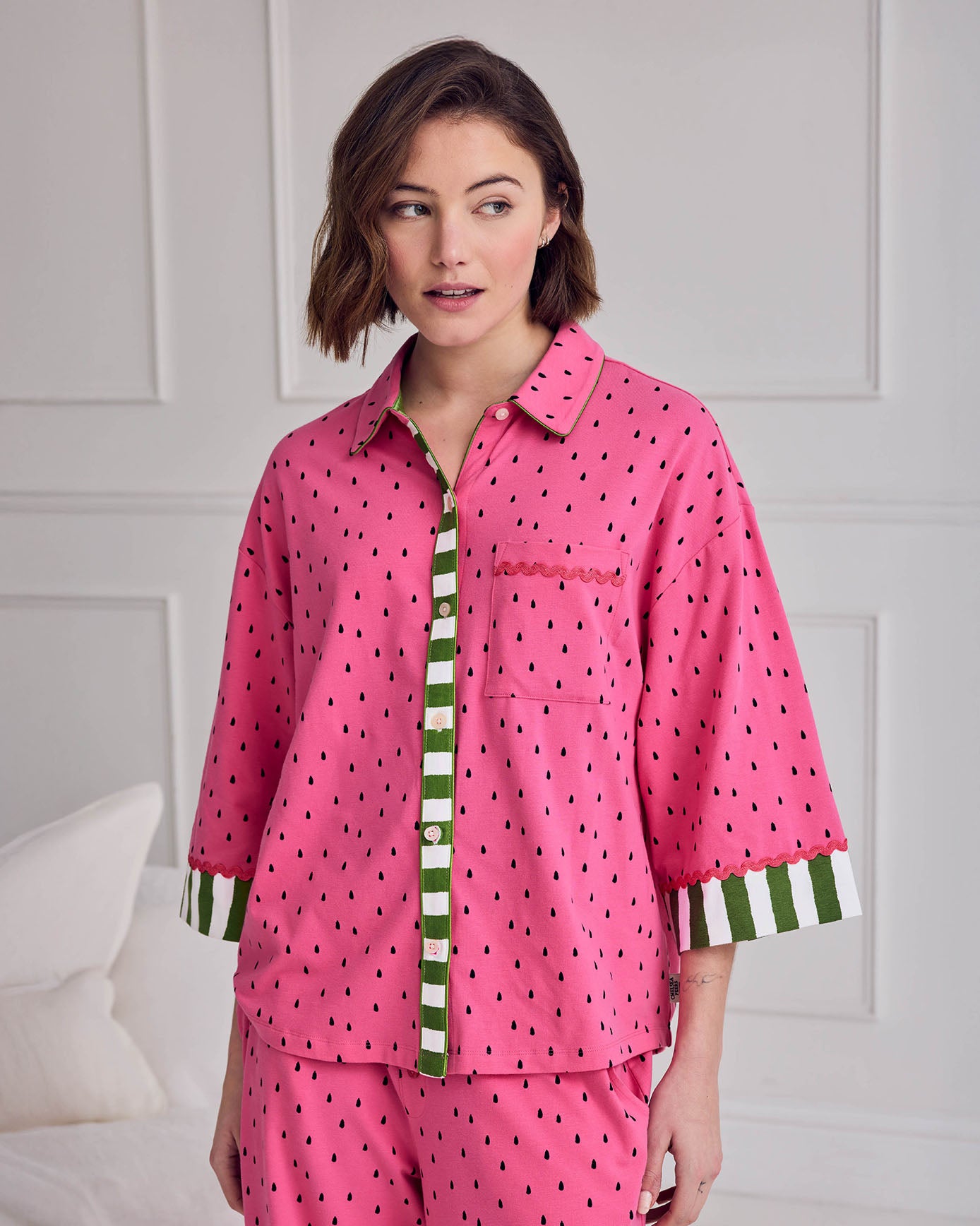 Organic Cotton Watermelon Print Long Pyjama Set